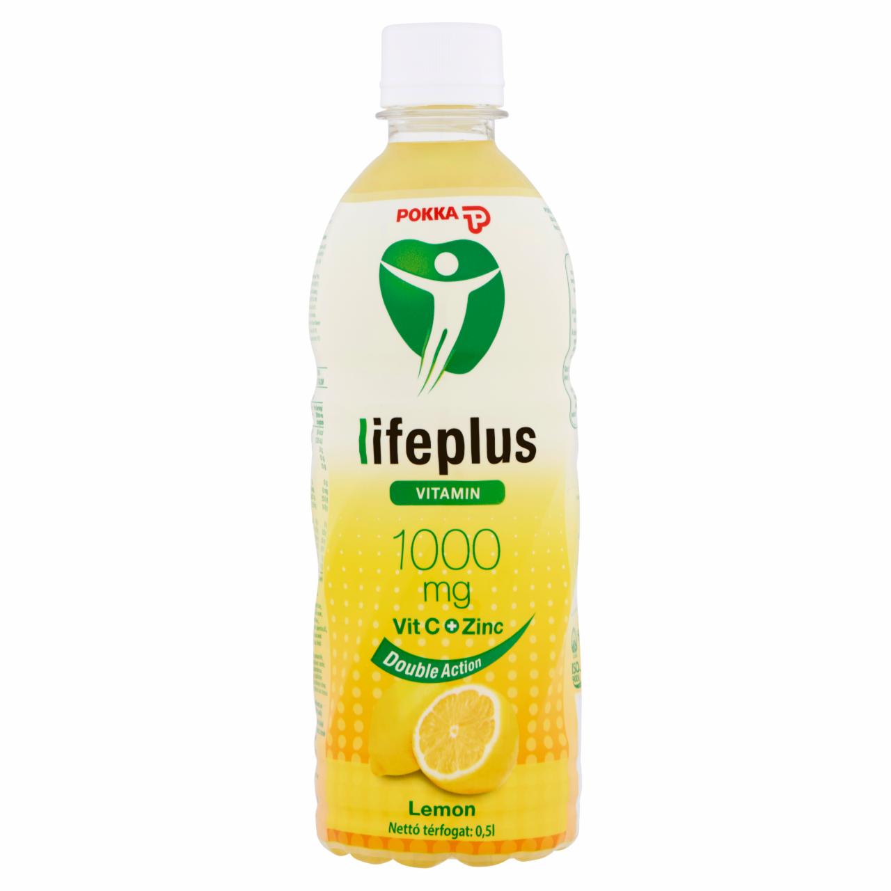 Képek - Pokka Lifeplus Lemon citrom ízű szénsavmentes üdítőital cukrokkal és édesítőszerrel 0,5 l