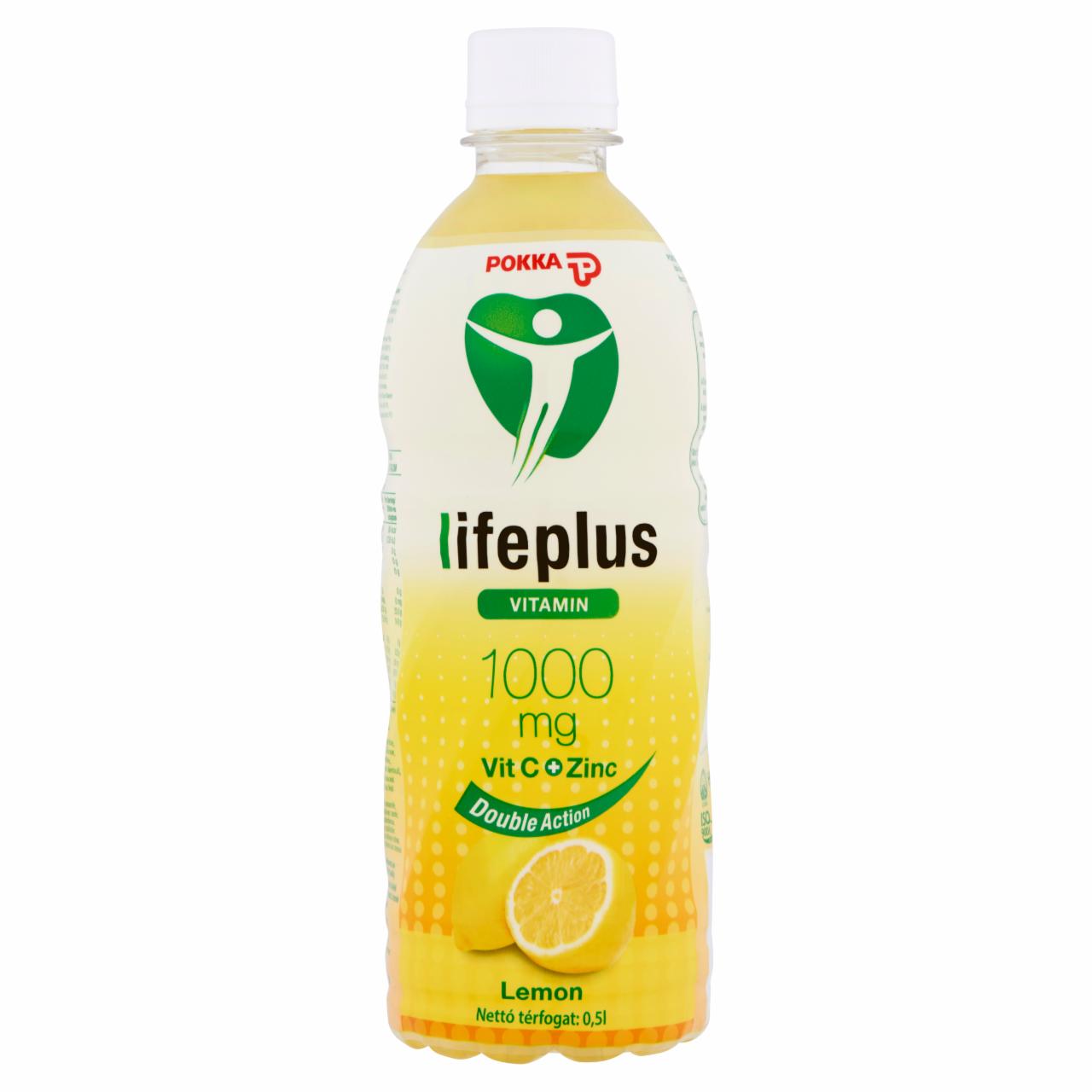 Képek - Pokka Lifeplus Lemon citrom ízű szénsavmentes üdítőital cukrokkal és édesítőszerrel 0,5 l