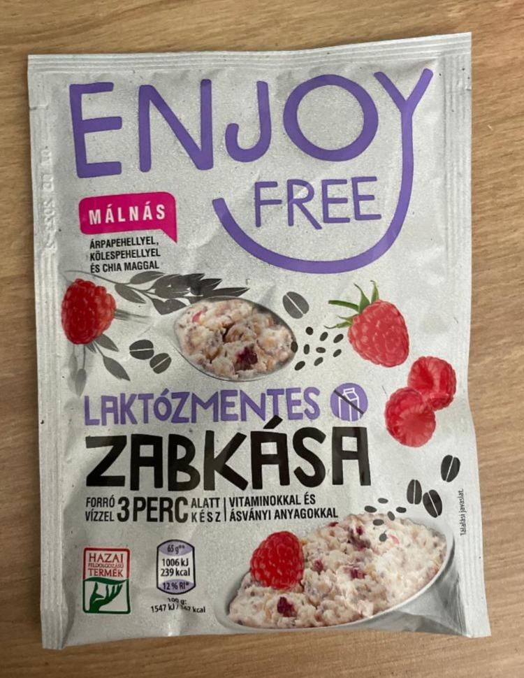 Képek - Málnás laktózmentes zabkása Enjoy free