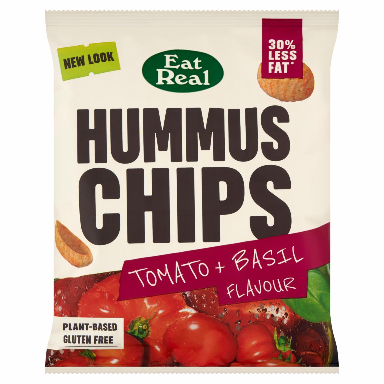 Képek - Eat Real paradicsom és bazsalikom ízű, csicseriborsó alapú chips 45 g