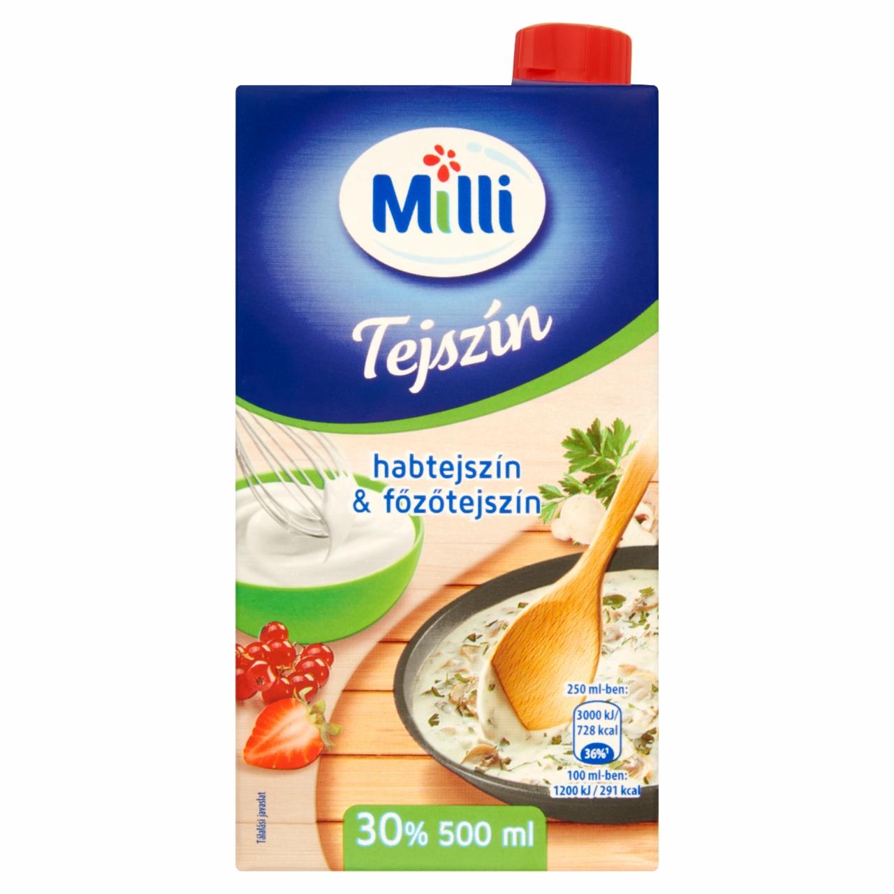 Képek - Milli UHT habtejszín & főzőtejszín 30% 500 ml