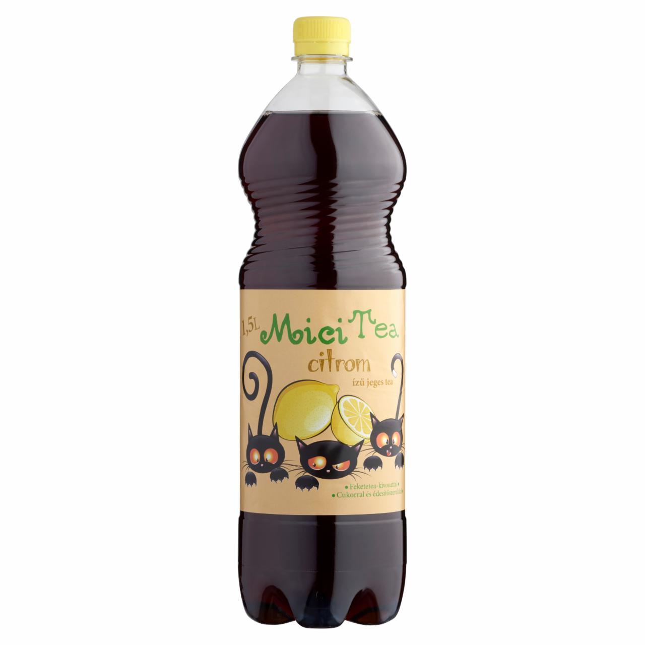 Képek - Mici Tea citrom ízű jeges tea cukorral és édesítőszerekkel 1,5 l