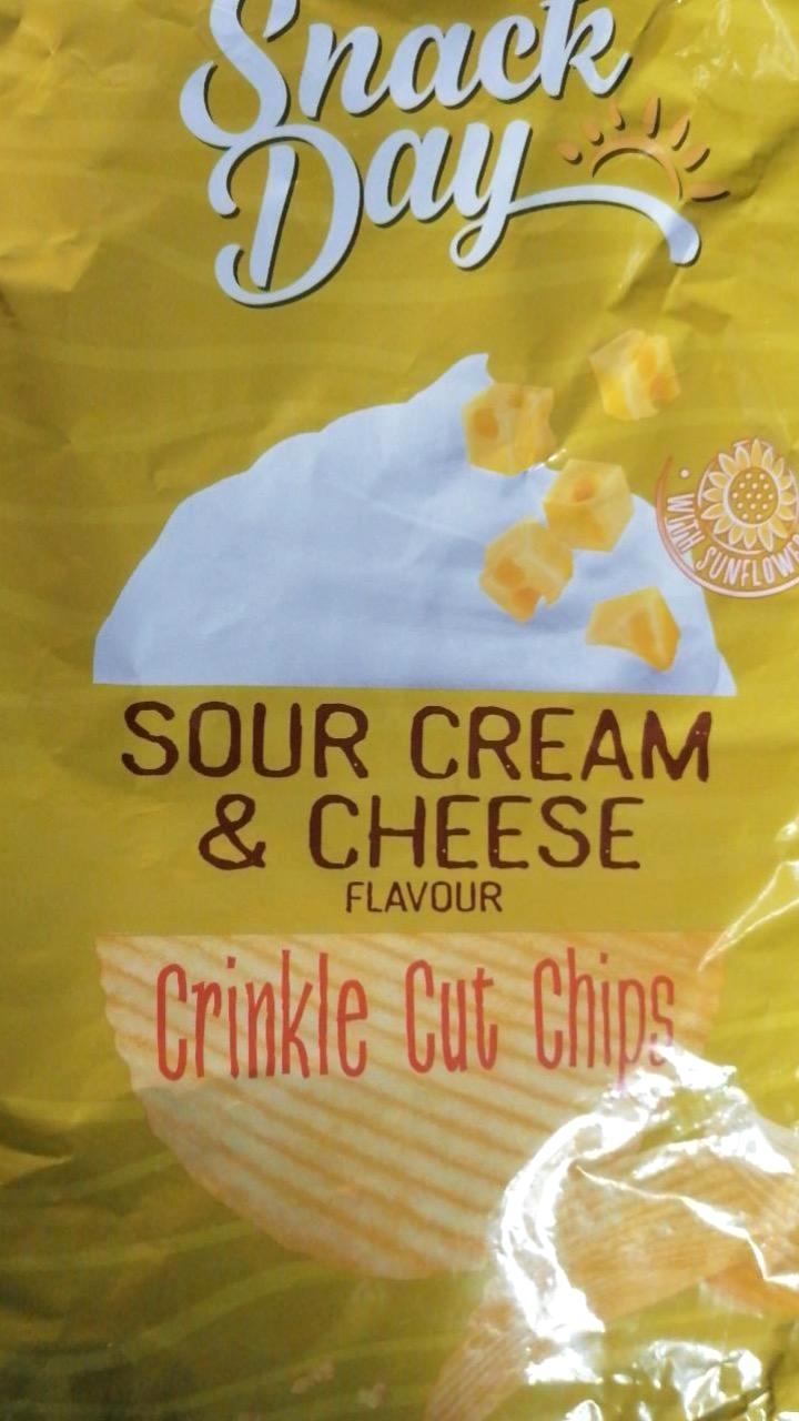 Képek - Sour cream & cheese flavour Crinkle cut chips Snack day