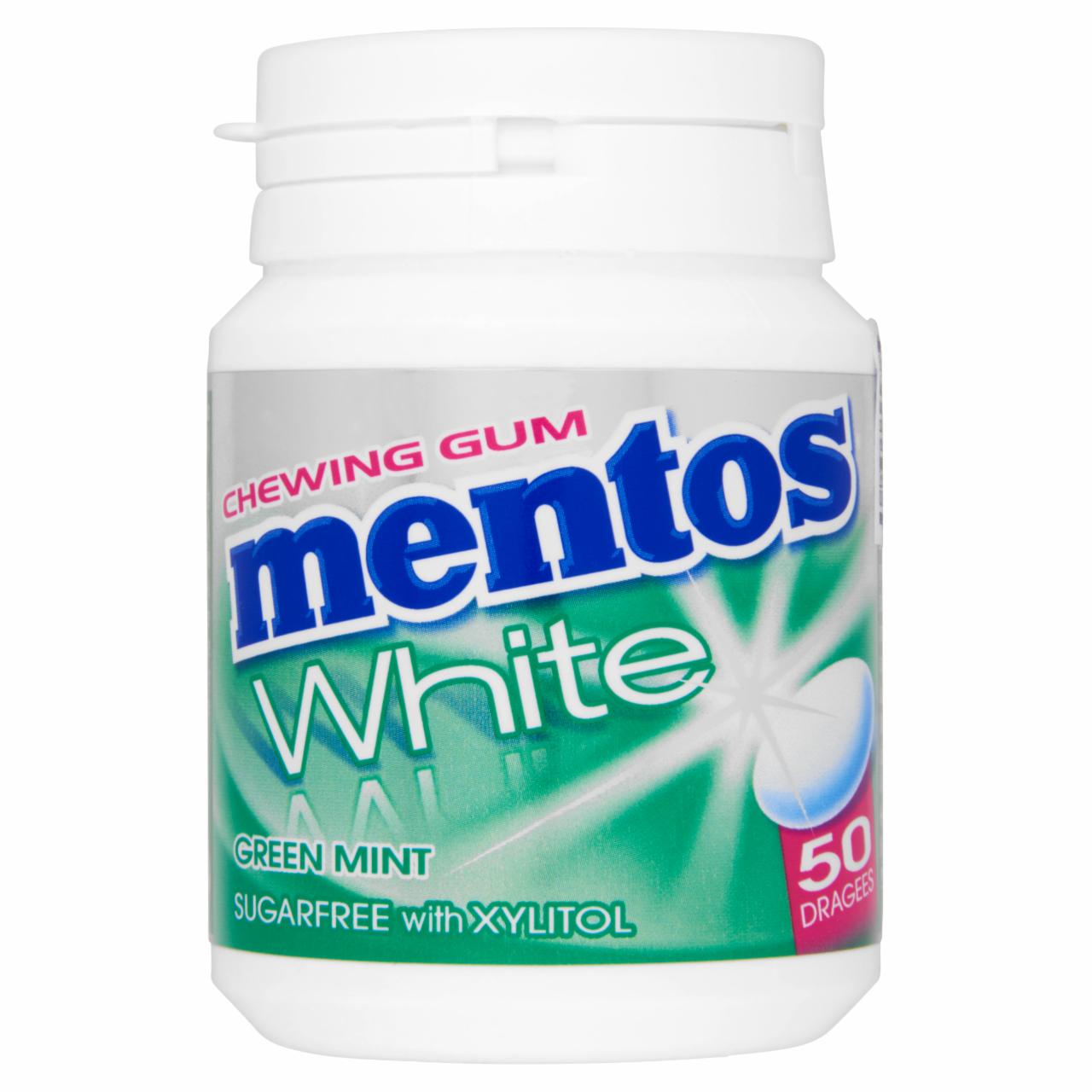 Képek - Mentos White fodormenta ízű rágógumi édesítőszerrel 75 g