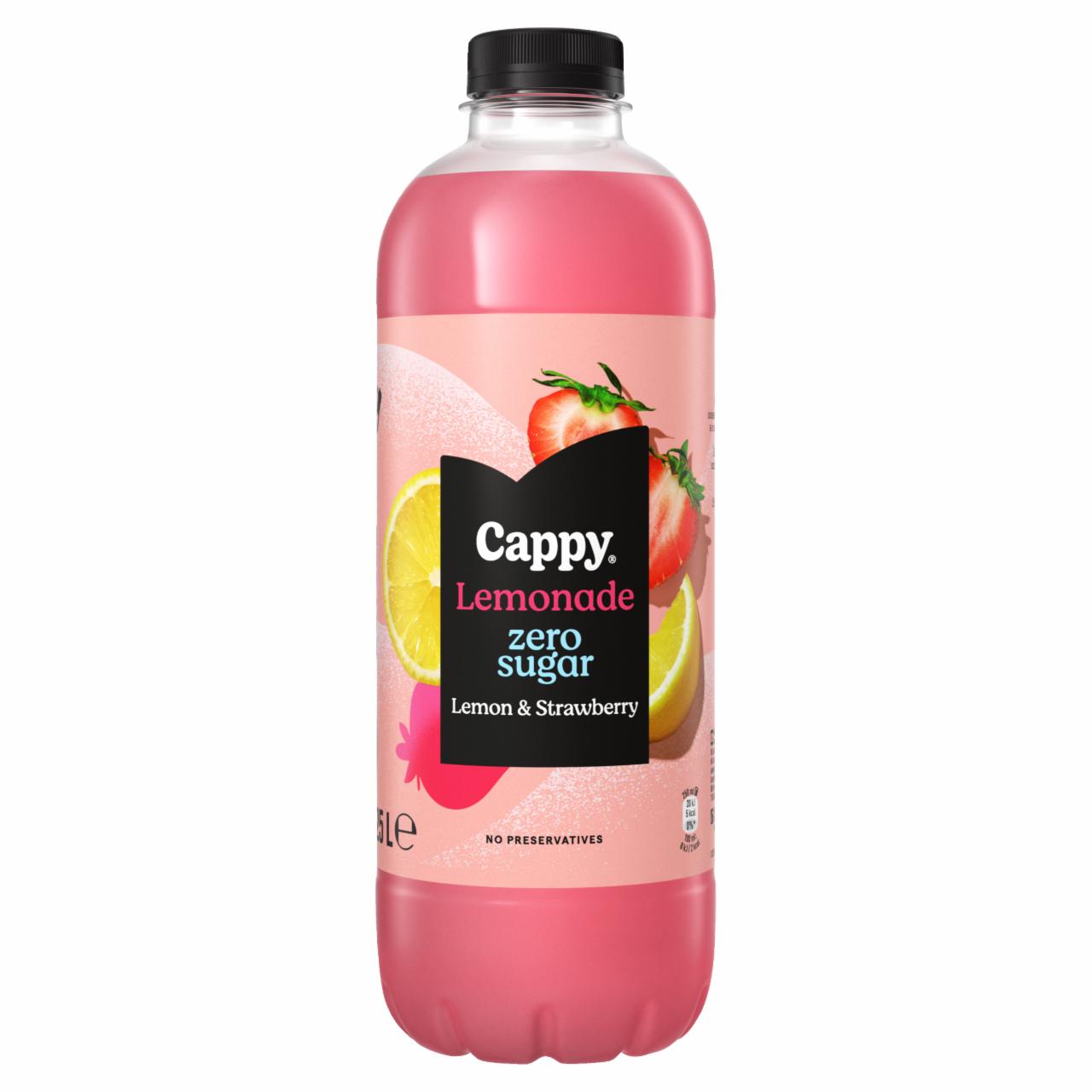 Képek - Cappy Lemonade szénsavmentes citromos üdítőital eperlével és édesítőszerekkel 1,25 l