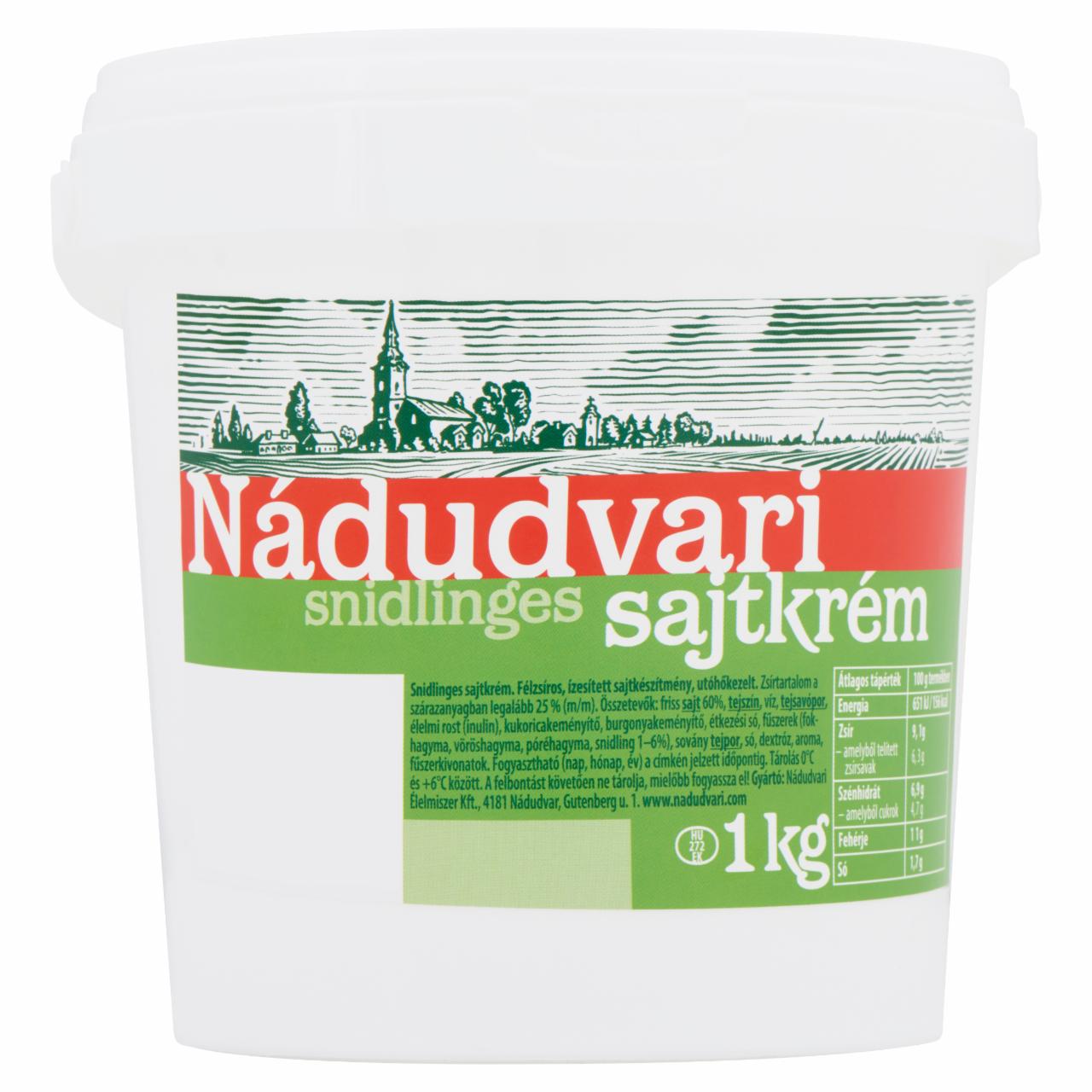 Képek - Nádudvari snidlinges félzsíros sajtkrém 1 kg