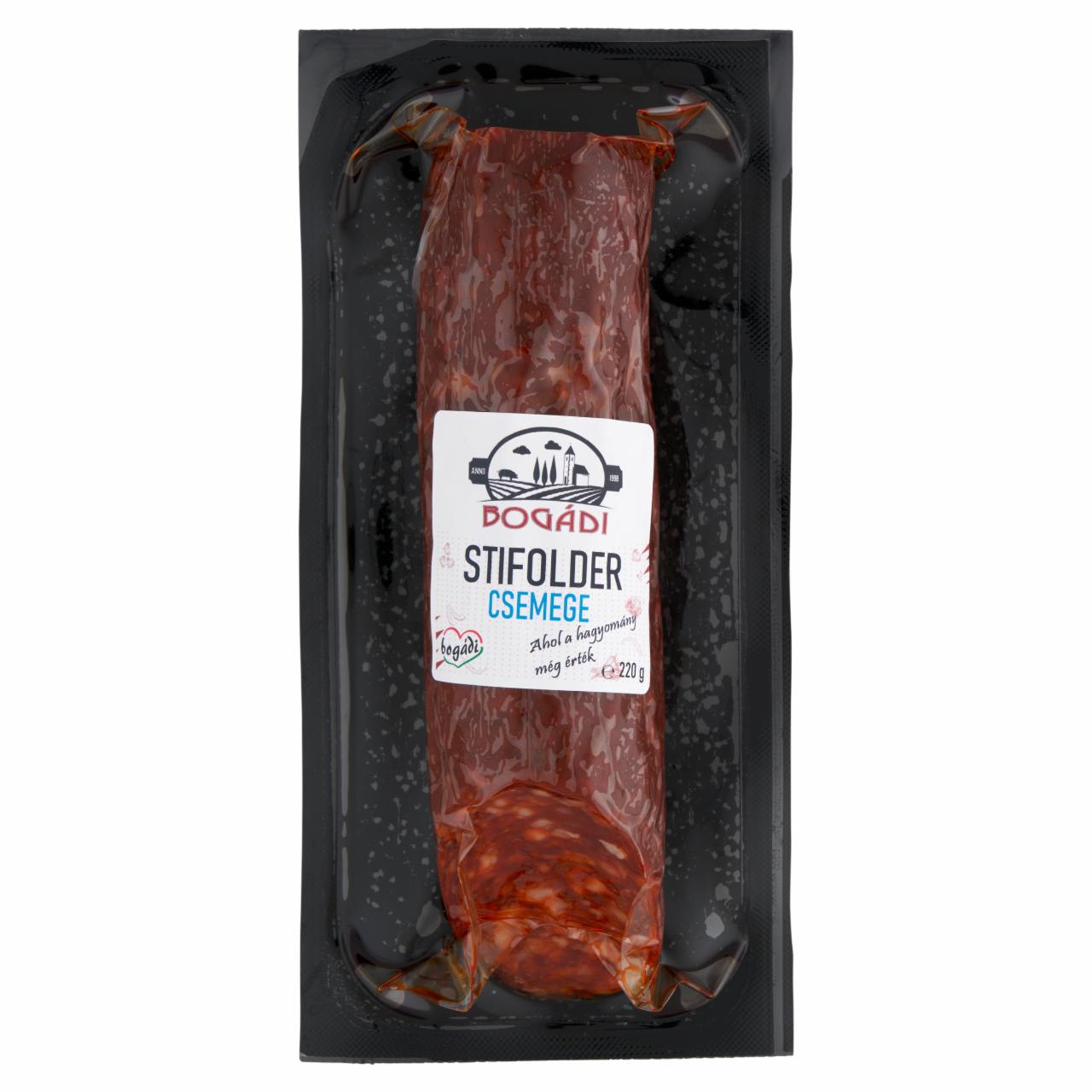 Képek - Bogádi Stifolder csemege félszáraz vastagkolbász 220 g