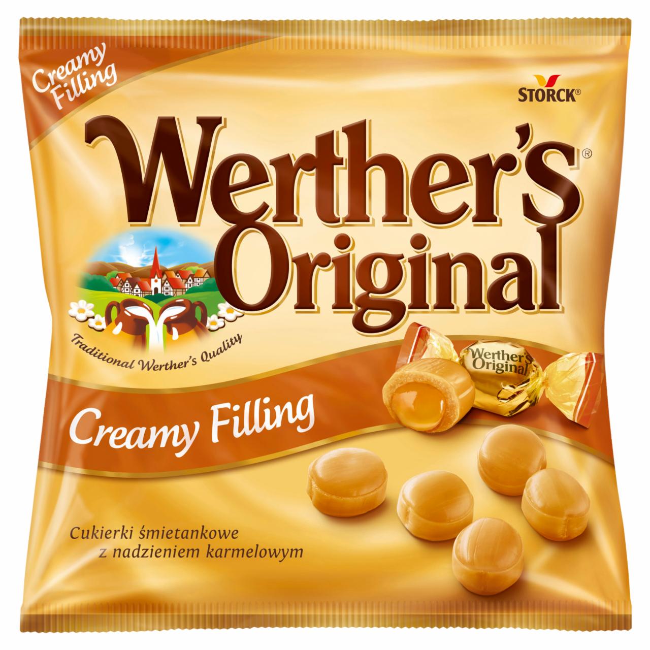 Képek - Werther's Original tejszínes cukorka karamellkrémmel töltve 80 g
