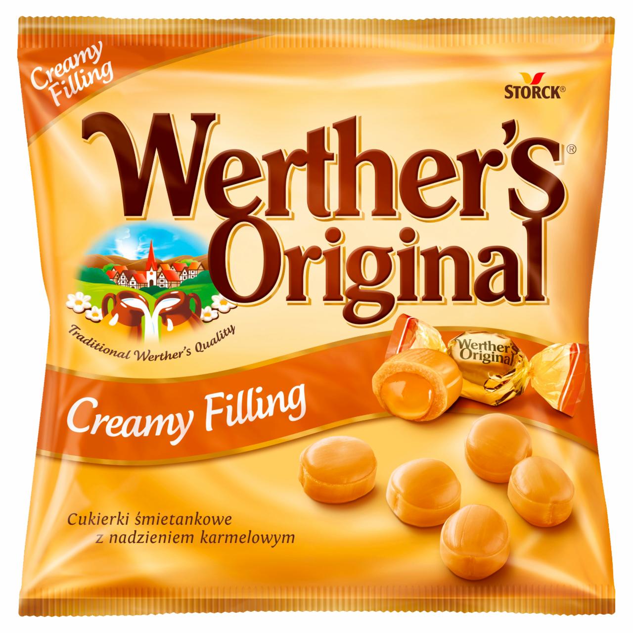Képek - Werther's Original tejszínes cukorka karamellkrémmel töltve 80 g