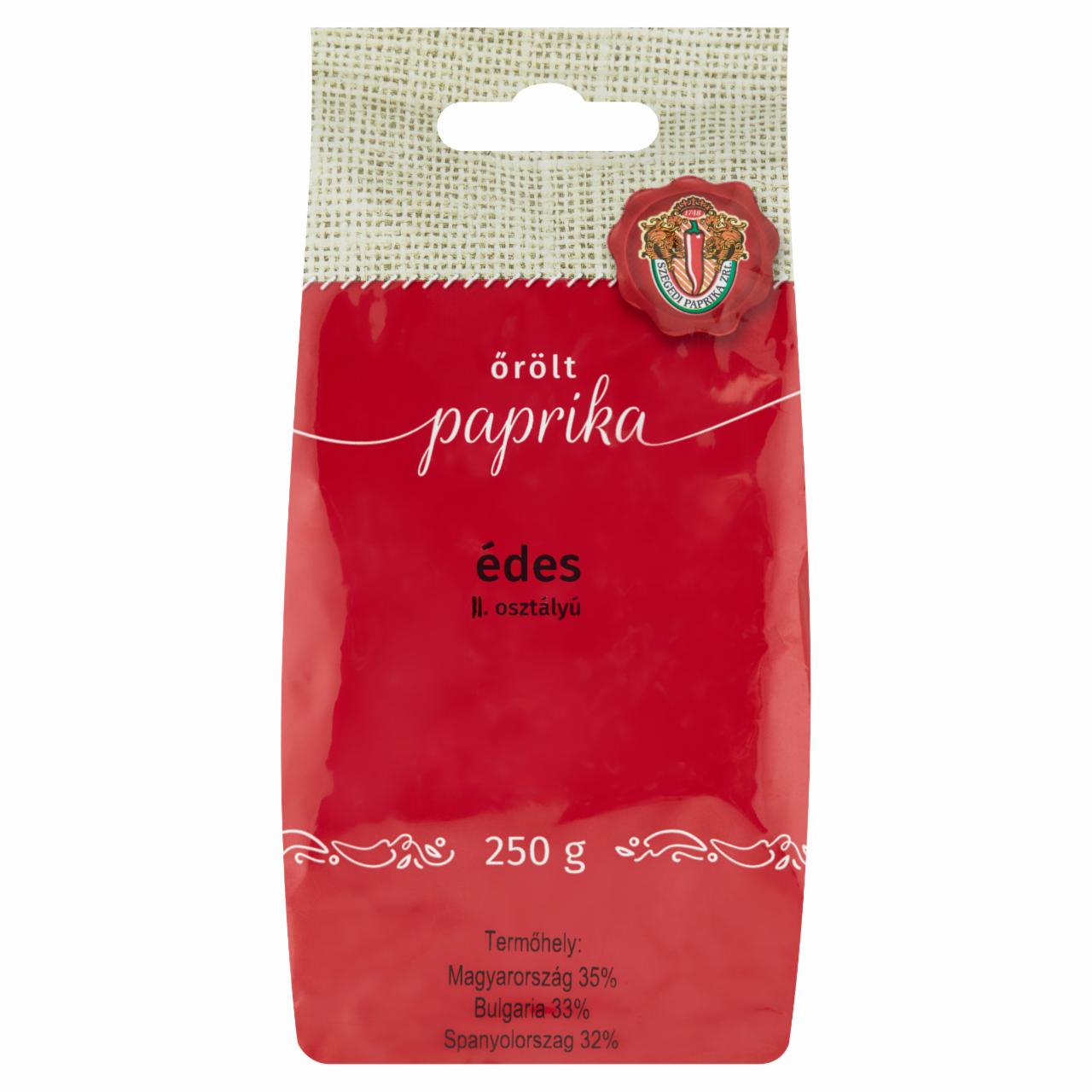 Képek - Szegedi Paprika II. osztályú édes őrölt paprika 250 g