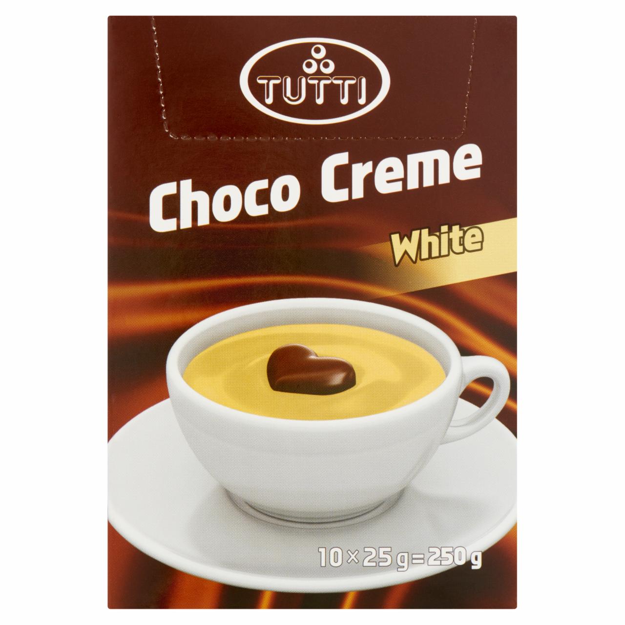 Képek - Tutti Choco Creme White krémes fehér forró csokoládé italpor 10 db 250 g