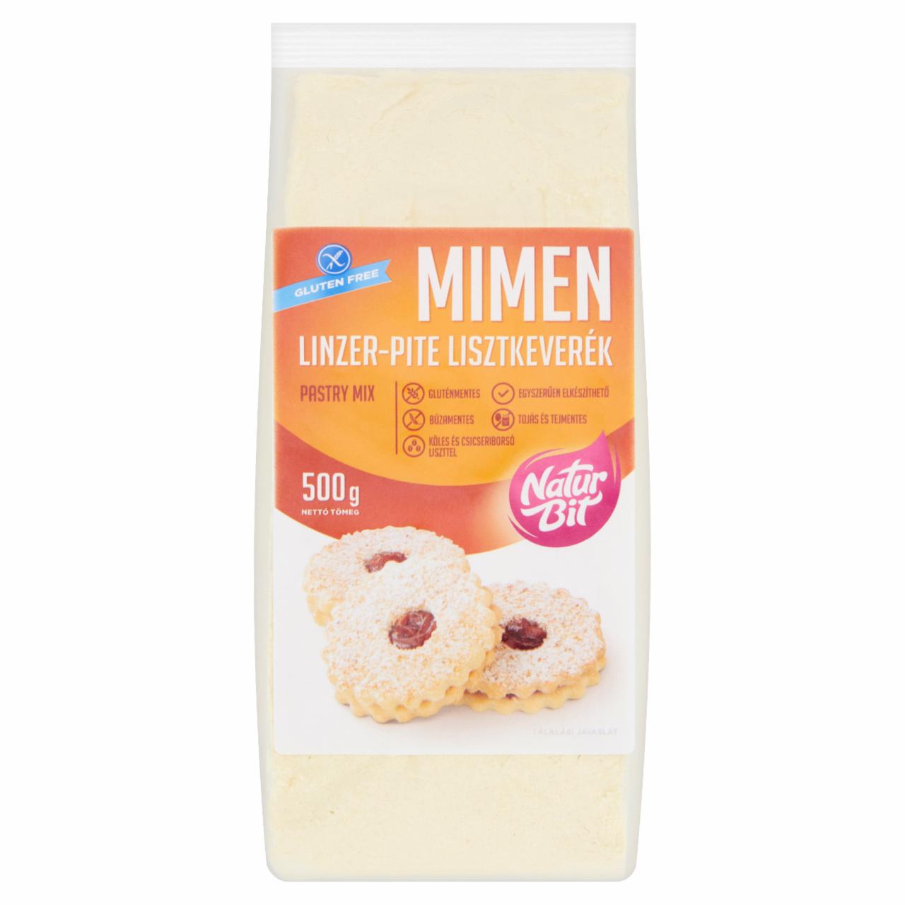 Képek - Naturbit Mimen linzer-pite lisztkeverék 500 g