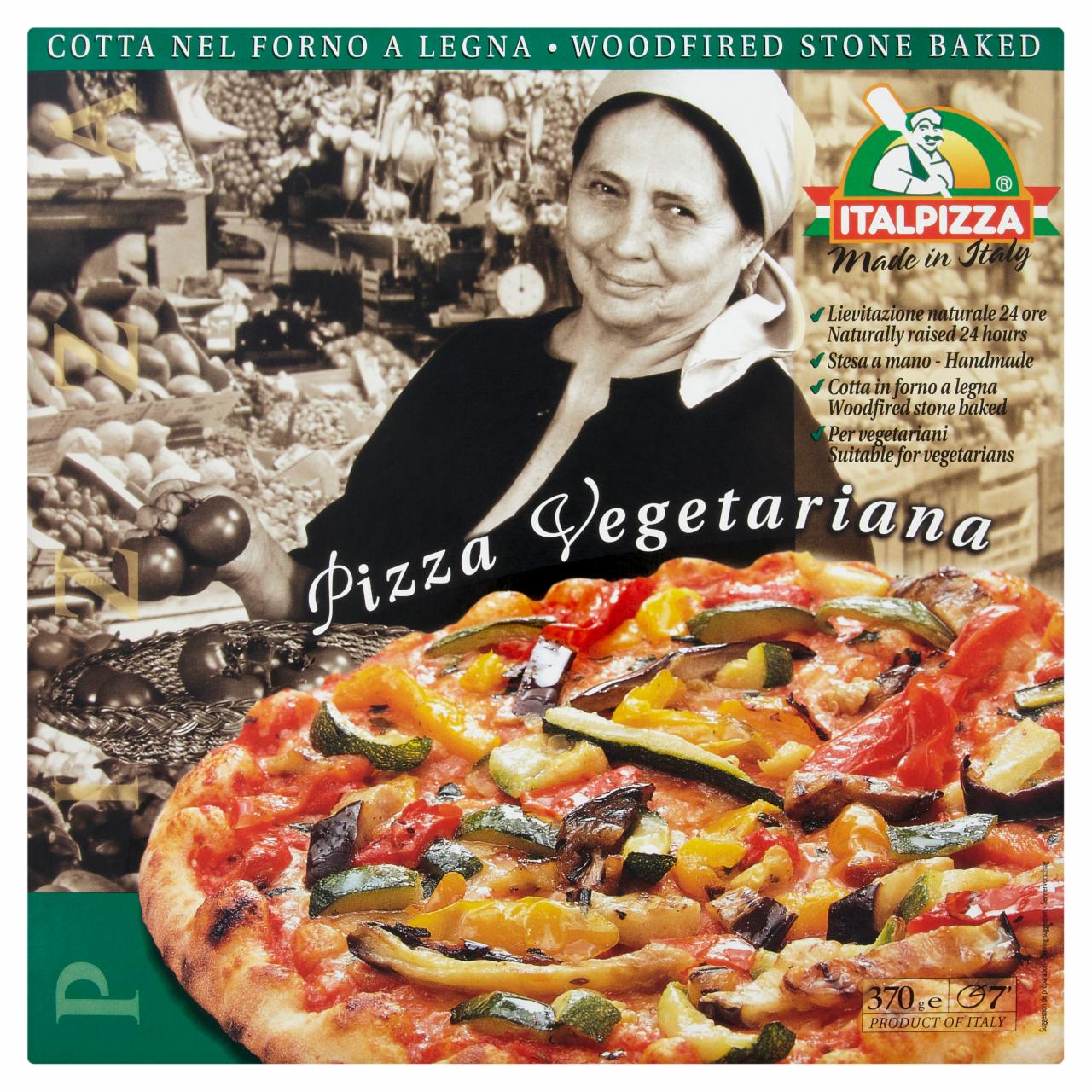 Képek - Italpizza gyorsfagyasztott vegetáriánus pizza 370 g