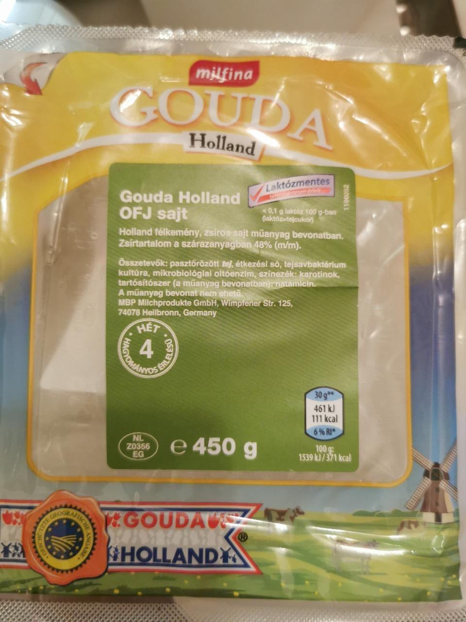 Képek - Gouda Holland OFJ sajt 48% Milfina