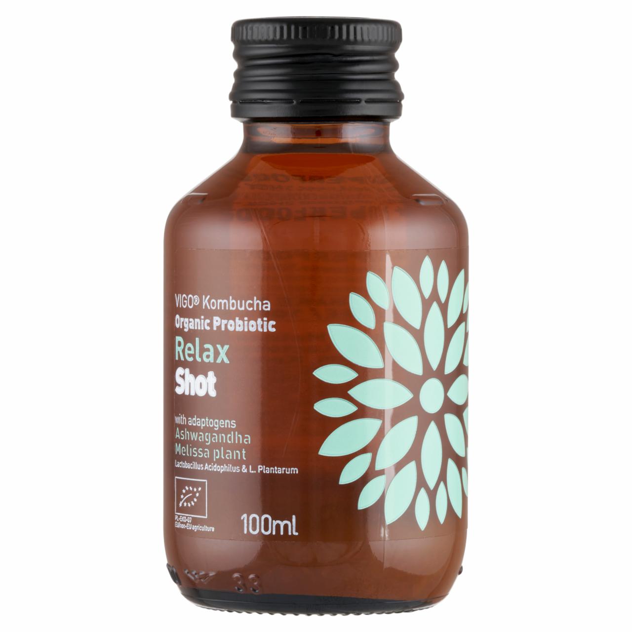 Képek - Vigo Relax Shot bio kombucha ital 100 ml