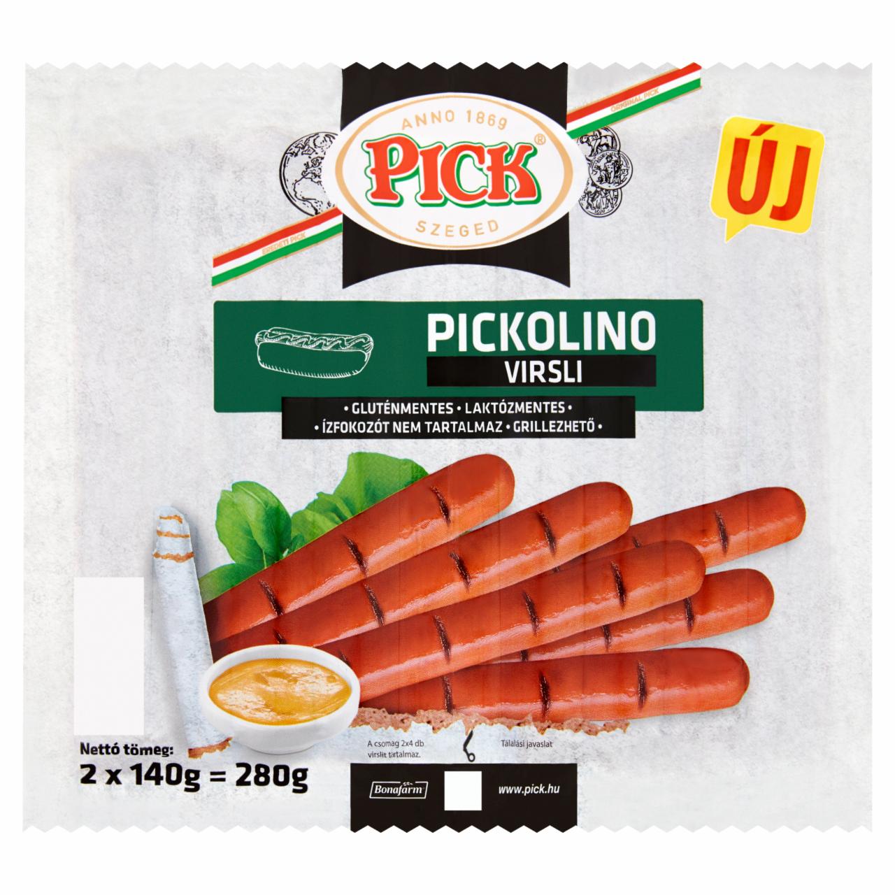 Képek - PICK Pickolino virsli sertéshúsból 2 x 140 g (280 g)