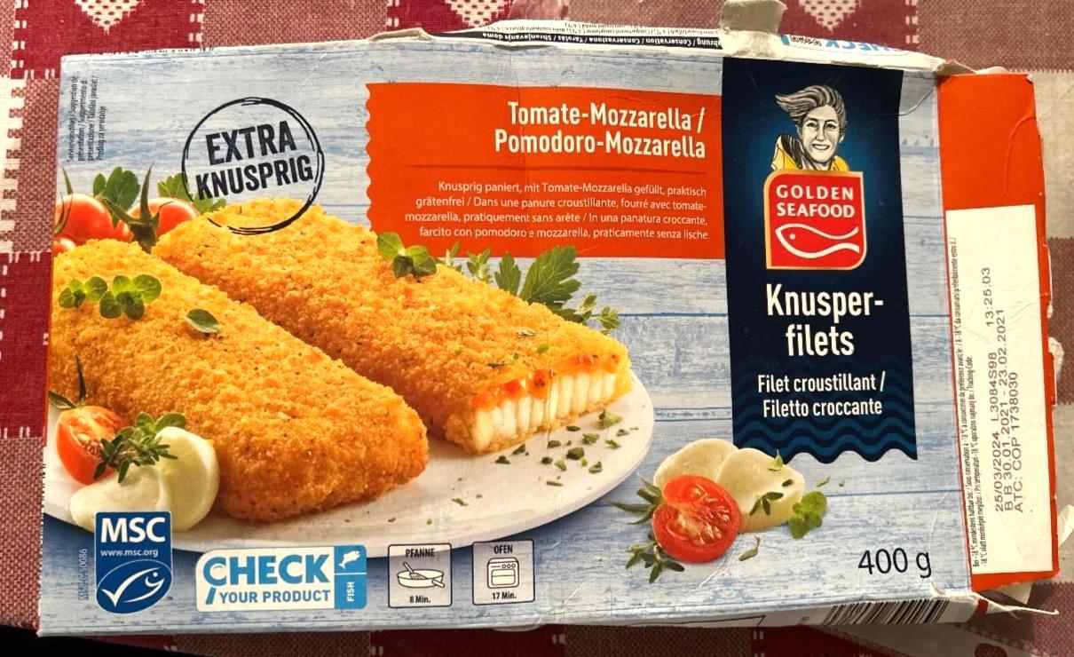 Képek - Knusper filets Tomate-Mozzarella Golden seafood