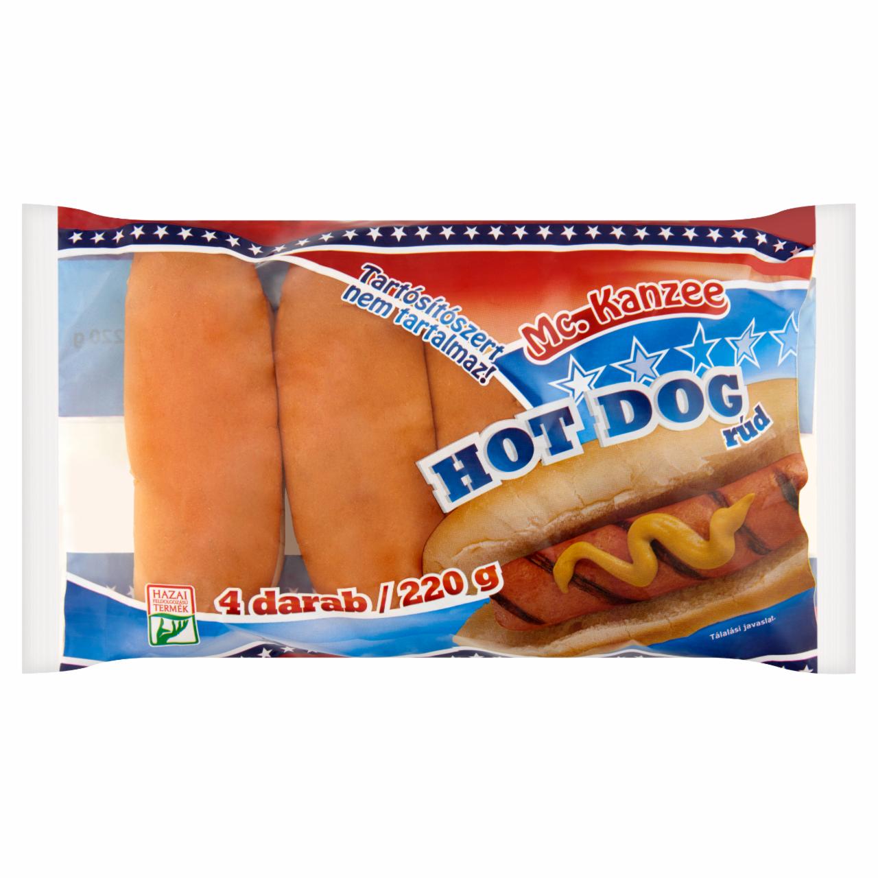 Képek - Mc. Kanzee hot dog rúd 4 db 220 g