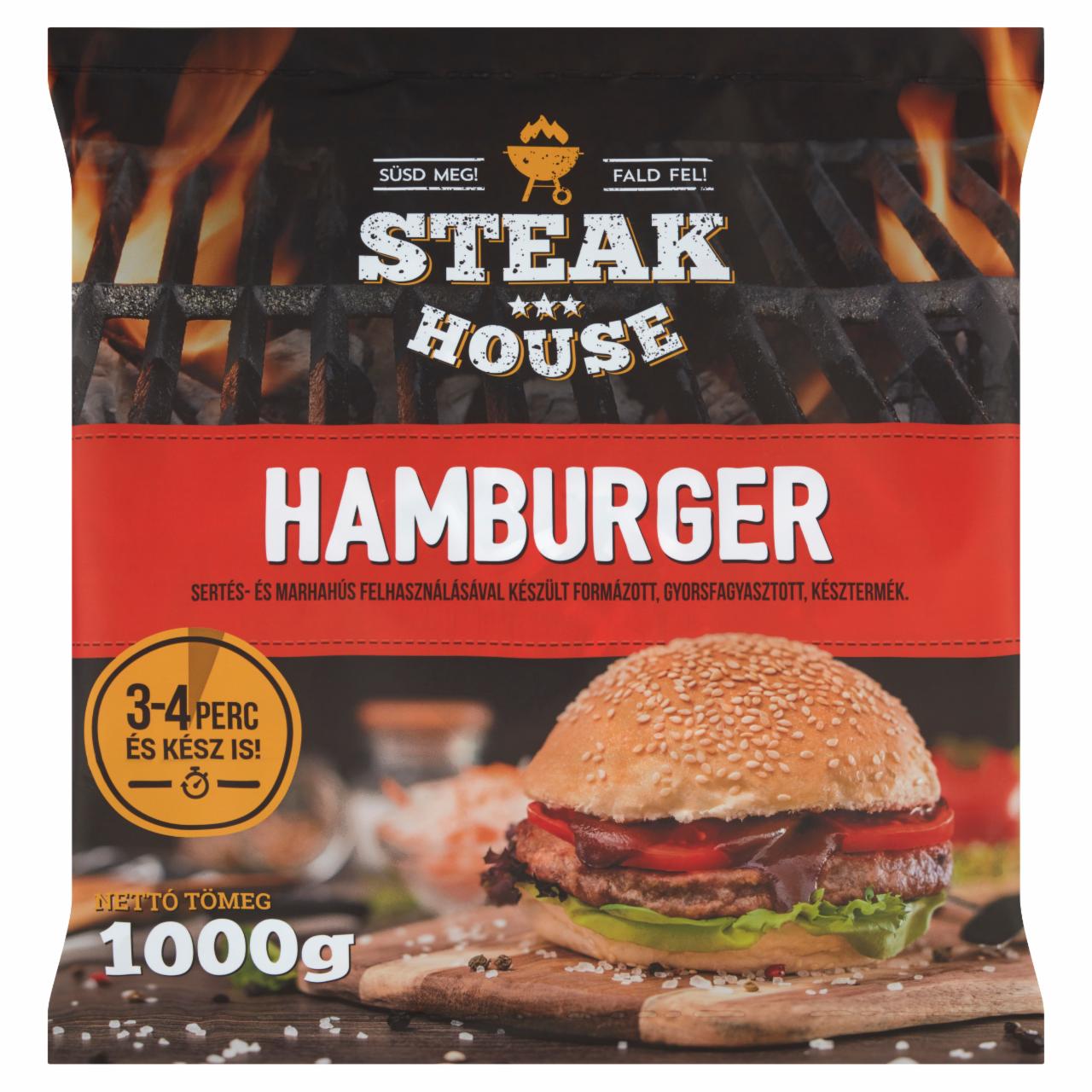 Képek - Steak House gyorsfagyasztott hamburger 1000 g
