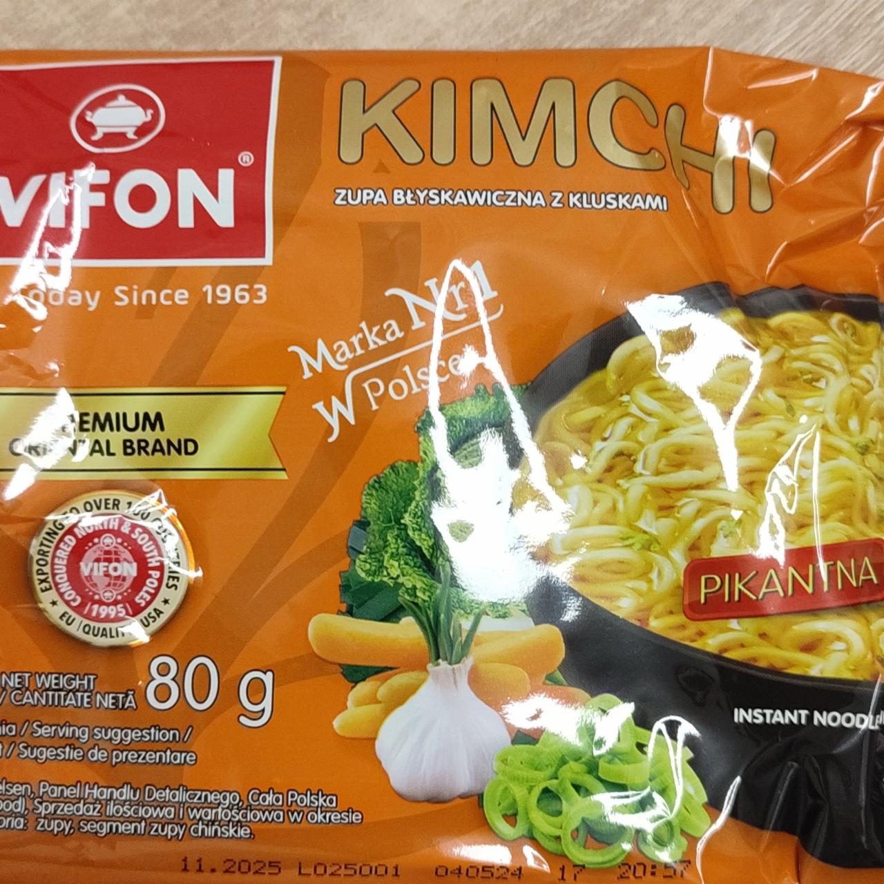 Képek - KimChi zupa błyskawiczna z kluskami pikantna Vifon