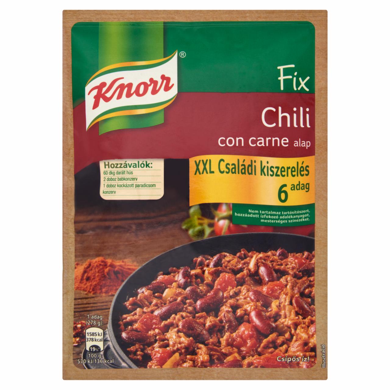 Képek - Knorr Fix XXL chili con carne alap 75 g
