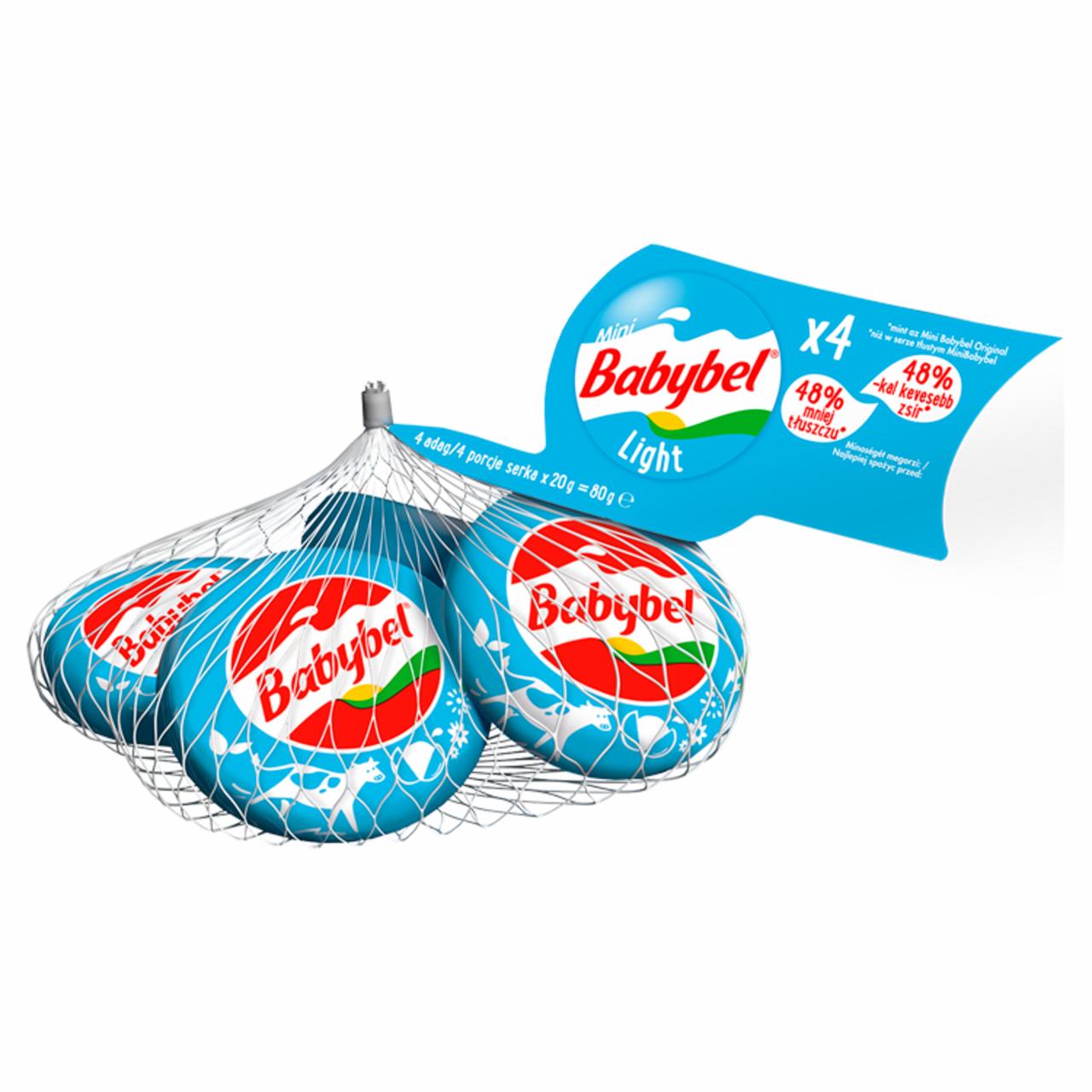 Képek - Mini Babybel Light félzsíros félkemény sajt 4 db 80 g