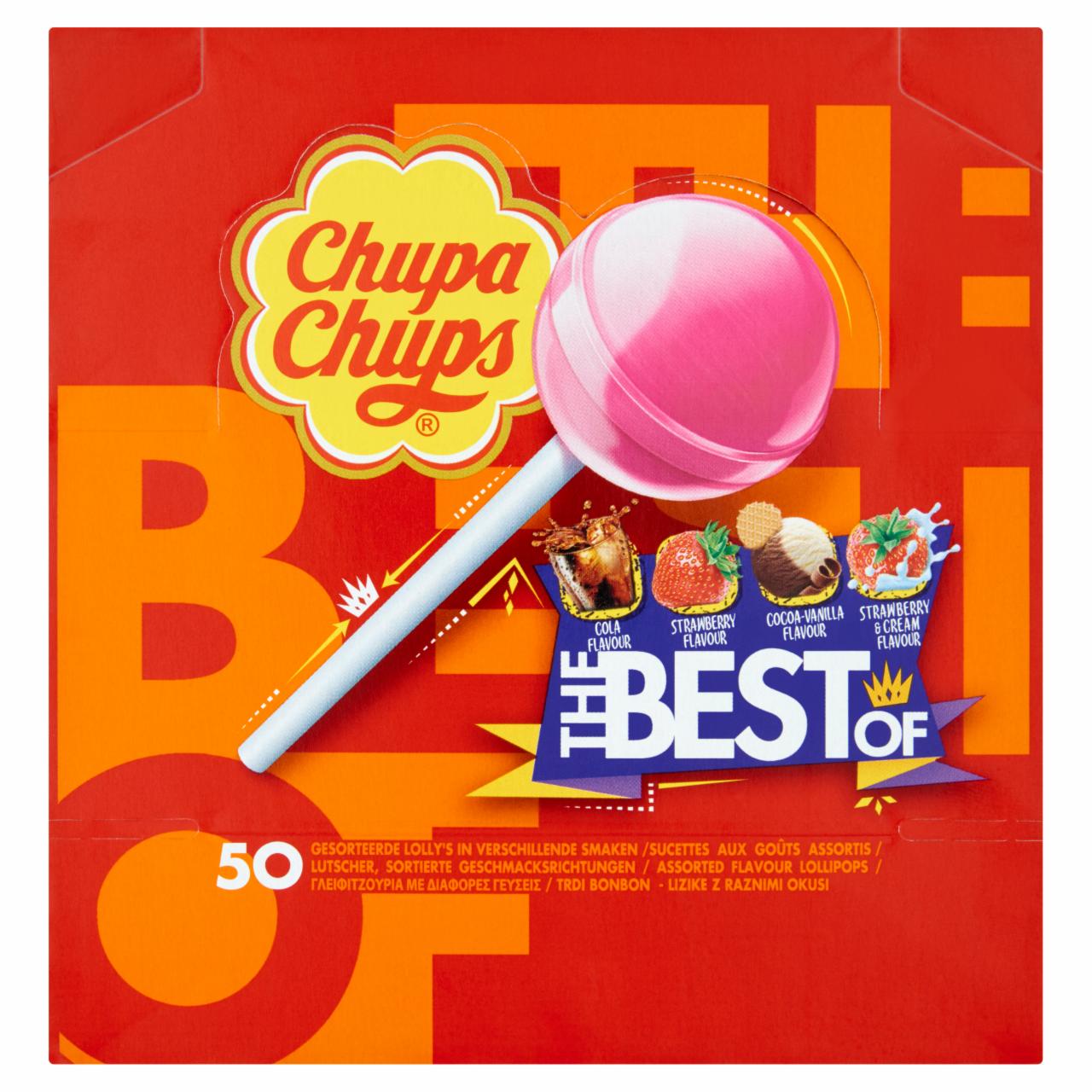 Képek - Chupa Chups Best of nyalóka ízválogatás 50 db 600 g