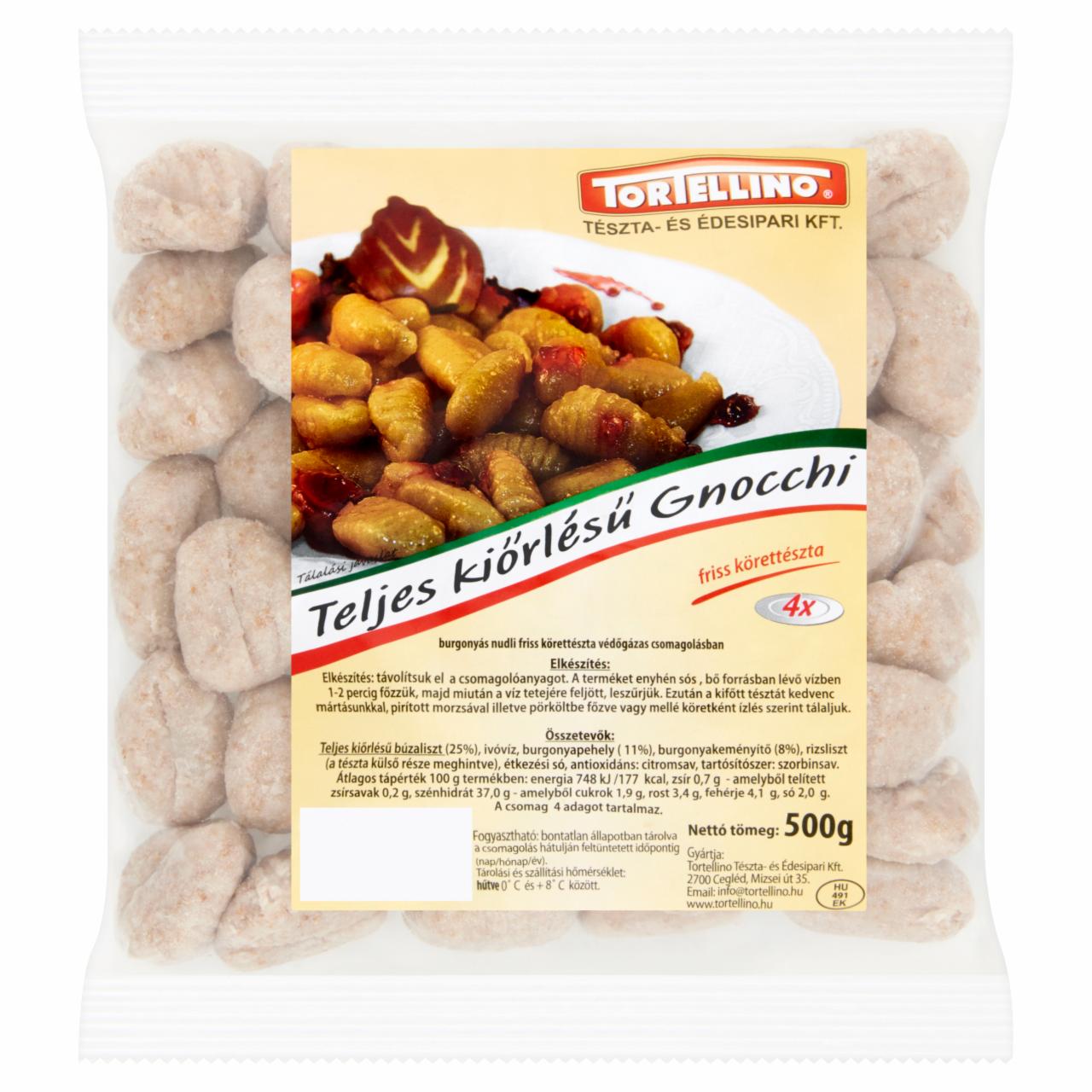 Képek - Tortellino Gnocchi teljes kiőrlésű burgonyás friss körettészta 500 g