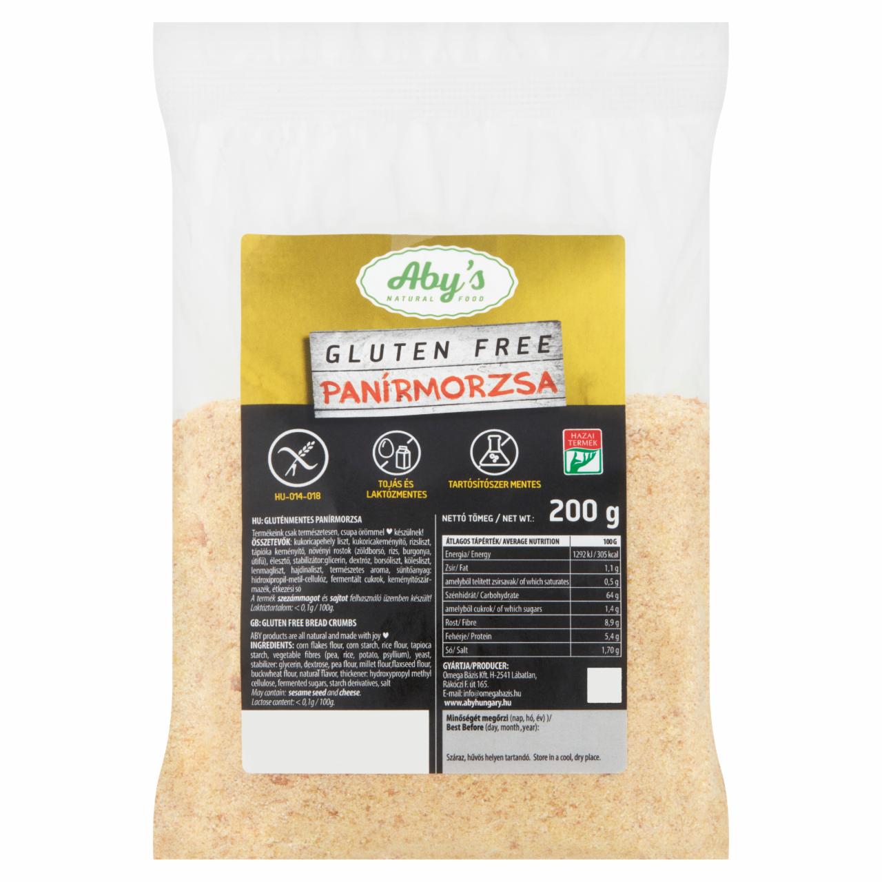 Képek - Aby's Gluten Free panírmorzsa 200 g