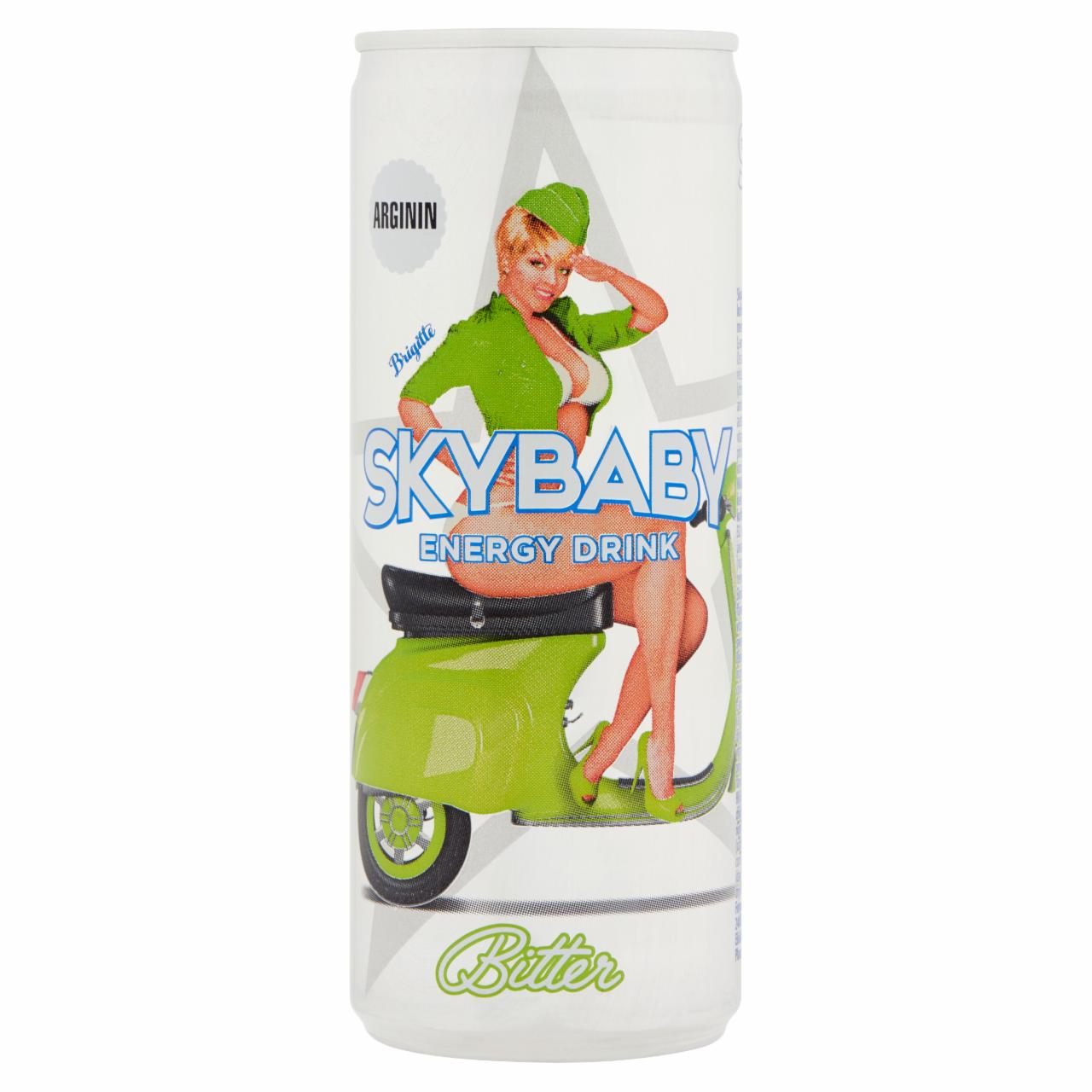 Képek - Skybaby Energy Drink Bitter tonik és lime ízű szénsavas alkoholmentes ital édesítőszerrel 0,25 l