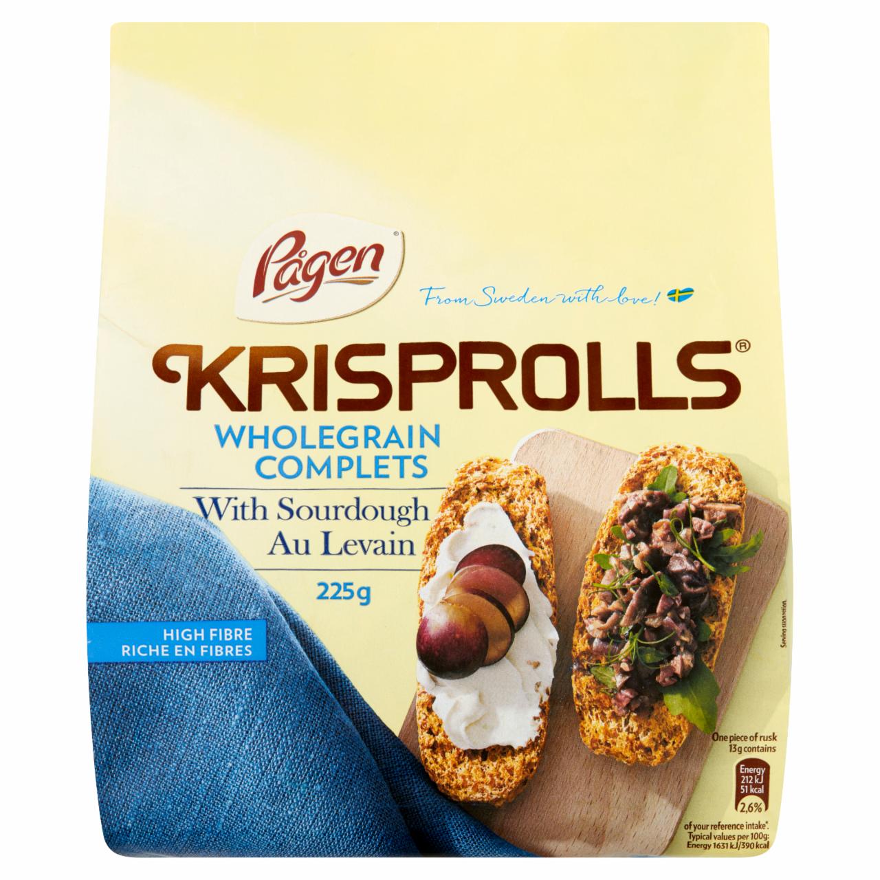 Képek - Krisprolls ropogós, teljes kiőrlésű kenyérkék 225 g