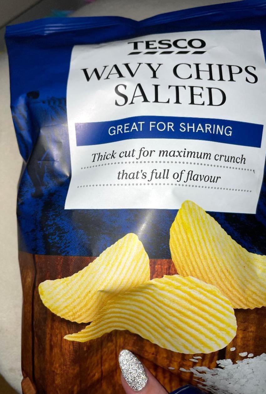 Képek - Wavy chips salted Tesco