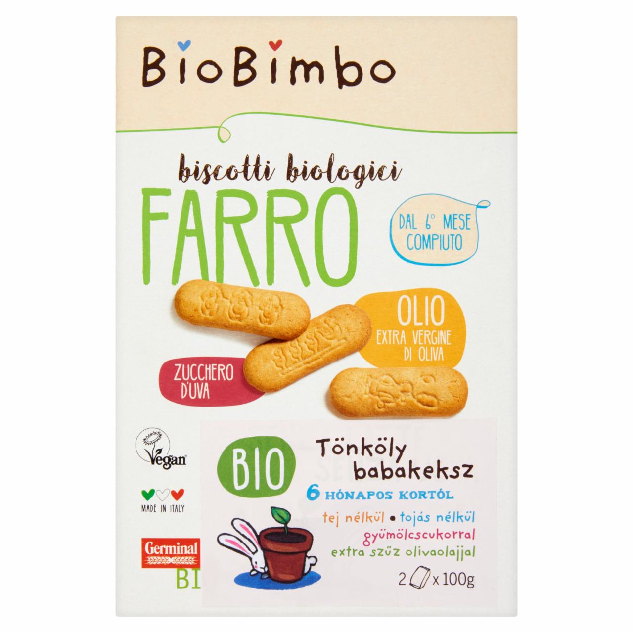 Képek - BioBimbo BIO tönköly babakeksz 6 hónapos kortól 2 x 100 g