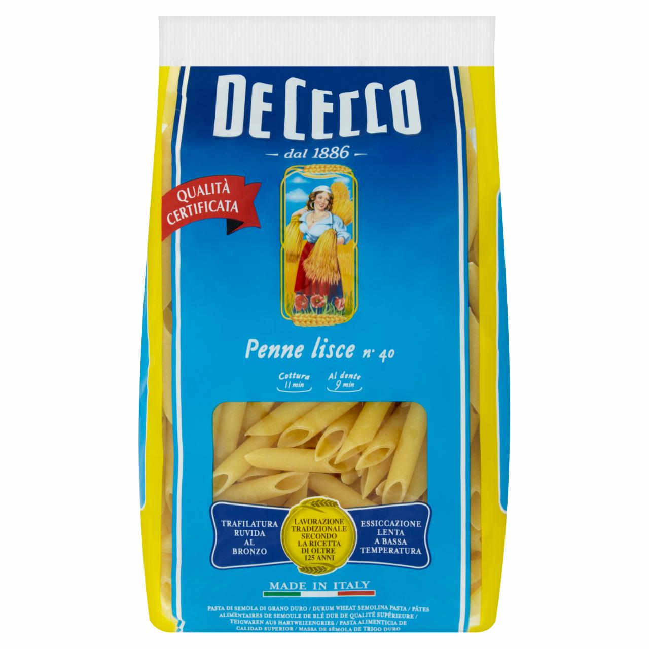 Képek - De Cecco penne durum száraztészta 500 g