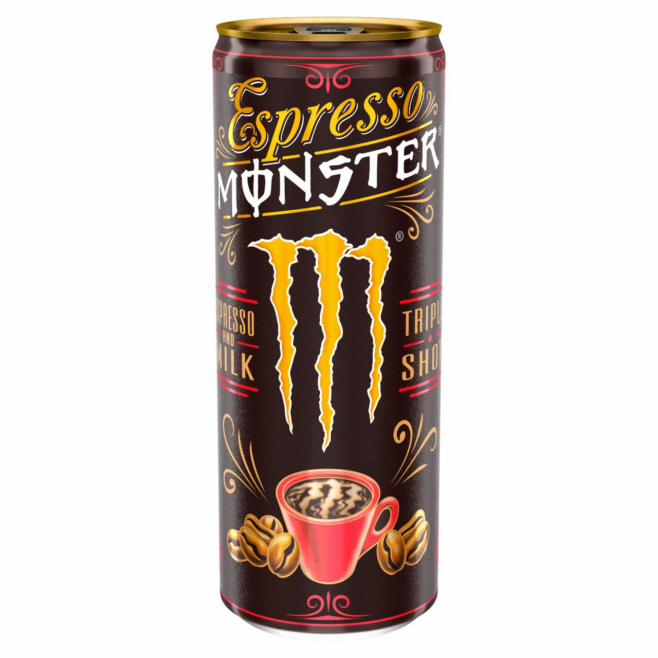 Képek - Monster Espresso eszpresszó kávéital tejjel, L-argininnel, B-vitaminokkal 250 ml