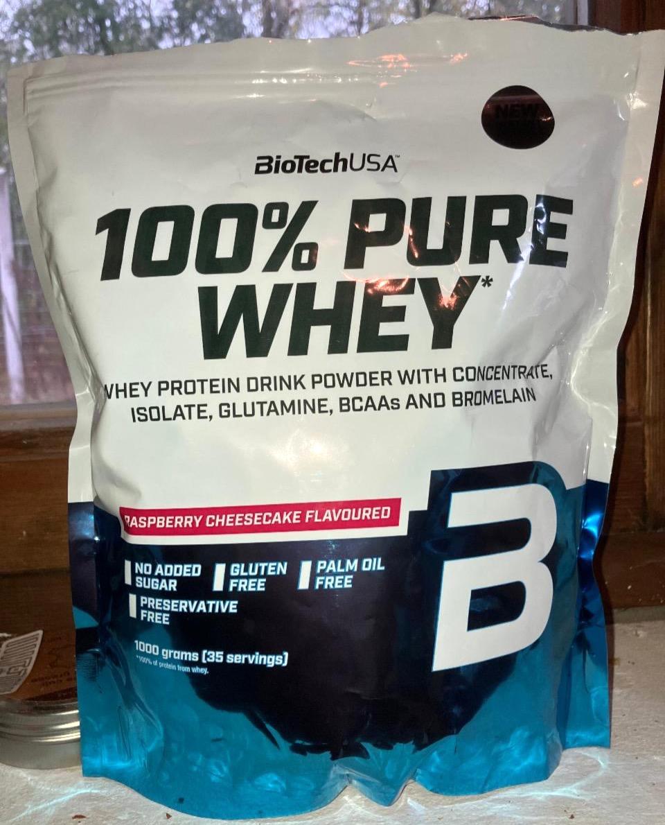 Képek - 100% pure whey Raspberry cheesecake flavoured BioTechUSA