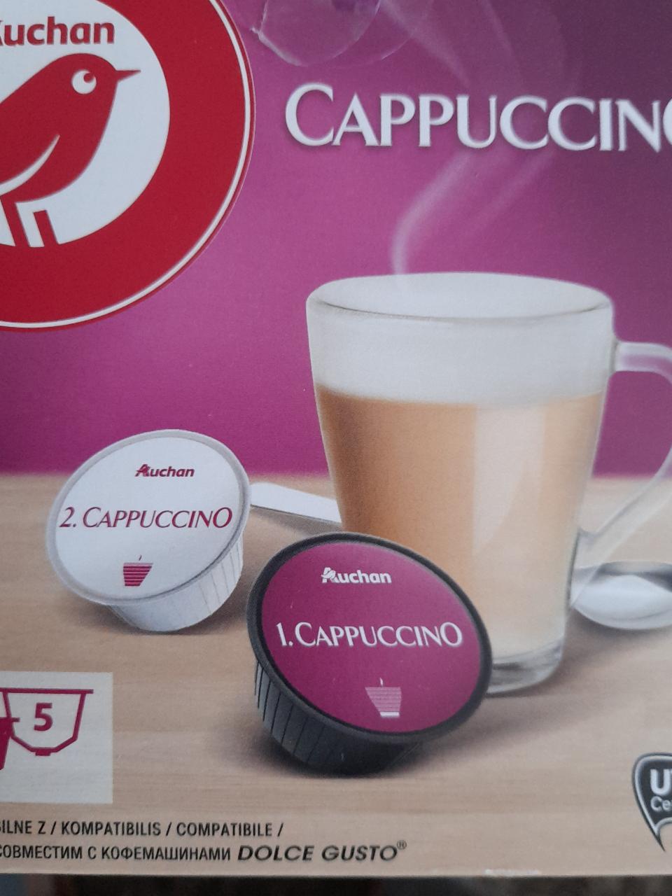 Képek - Dolce gusto kompatibilis kávékapszula Cappuccino Auchan