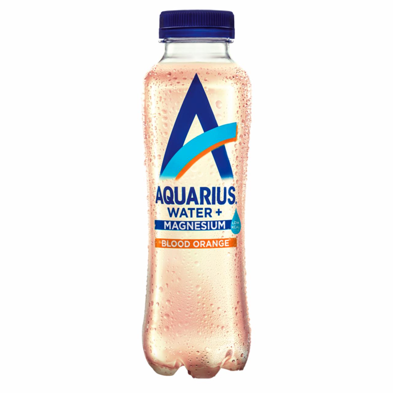 Képek - Aquarius Water+ vérnarancs ízű szénsavmentes üdítőital hozzáadott magnéziummal 400 ml