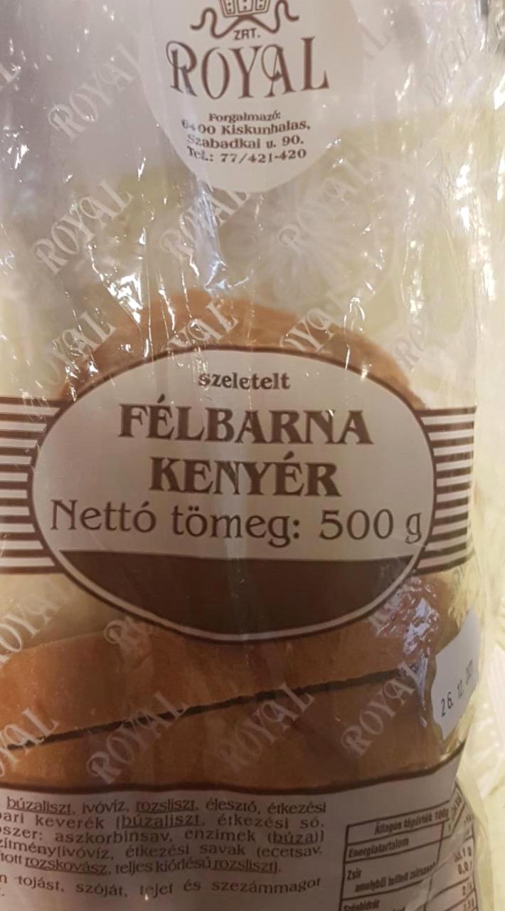 Képek - Félbarna kenyér szeletelt Royal