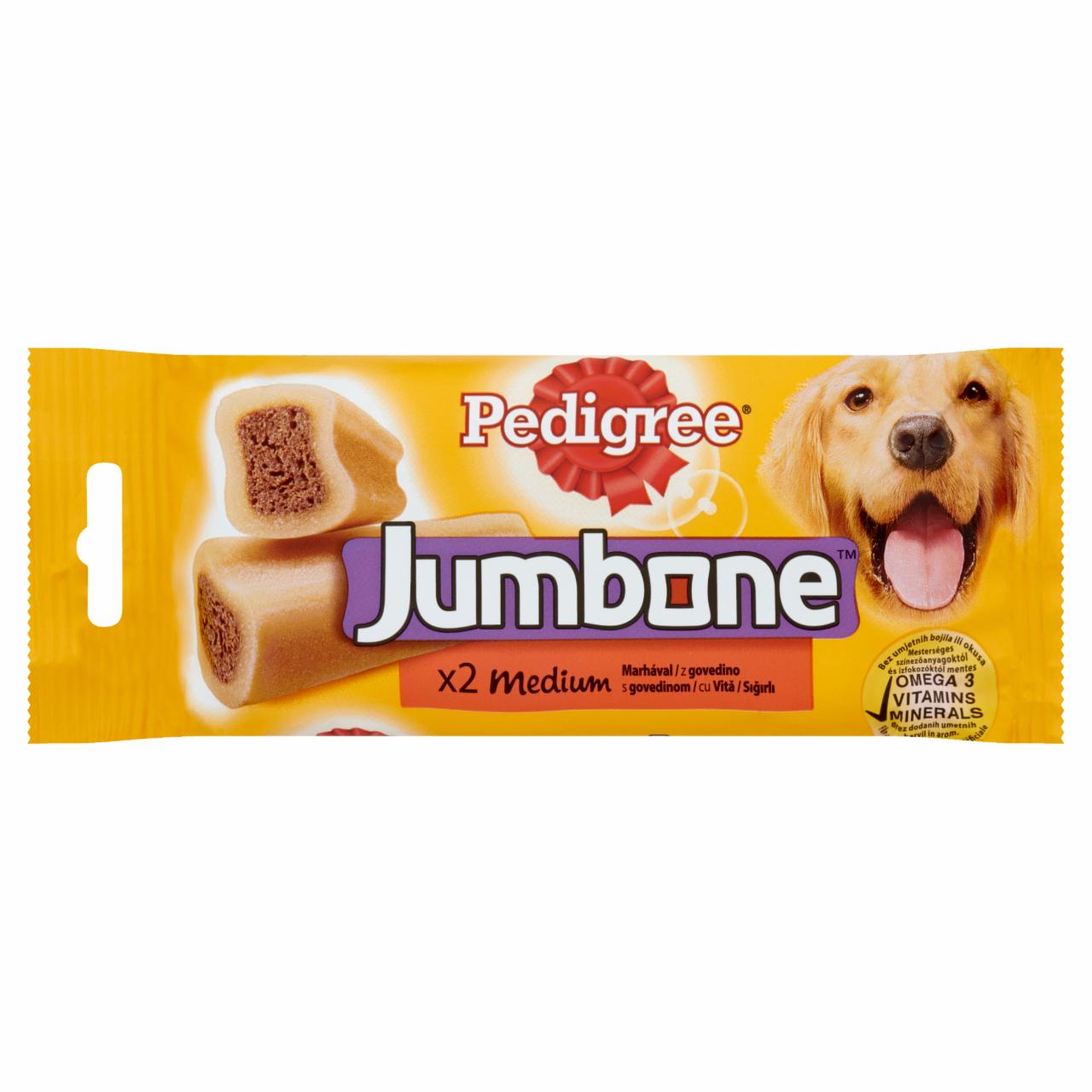 Képek - Pedigree Jumbone Medium jutalomfalat kutyák számára marhával 200 g