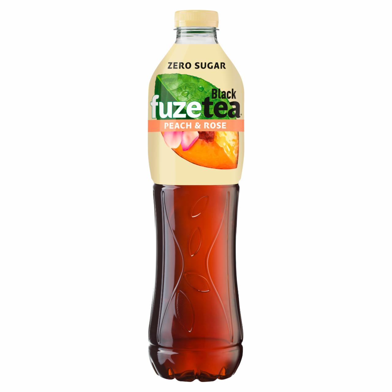 Képek - FUZETEA Zero energiamentes őszibarack- és rózsaízű üdítőital édesítőszerekkel 1,5 l