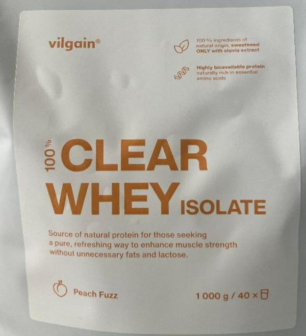 Képek - 100% Clear whey isolate peach fuzz Vilgain
