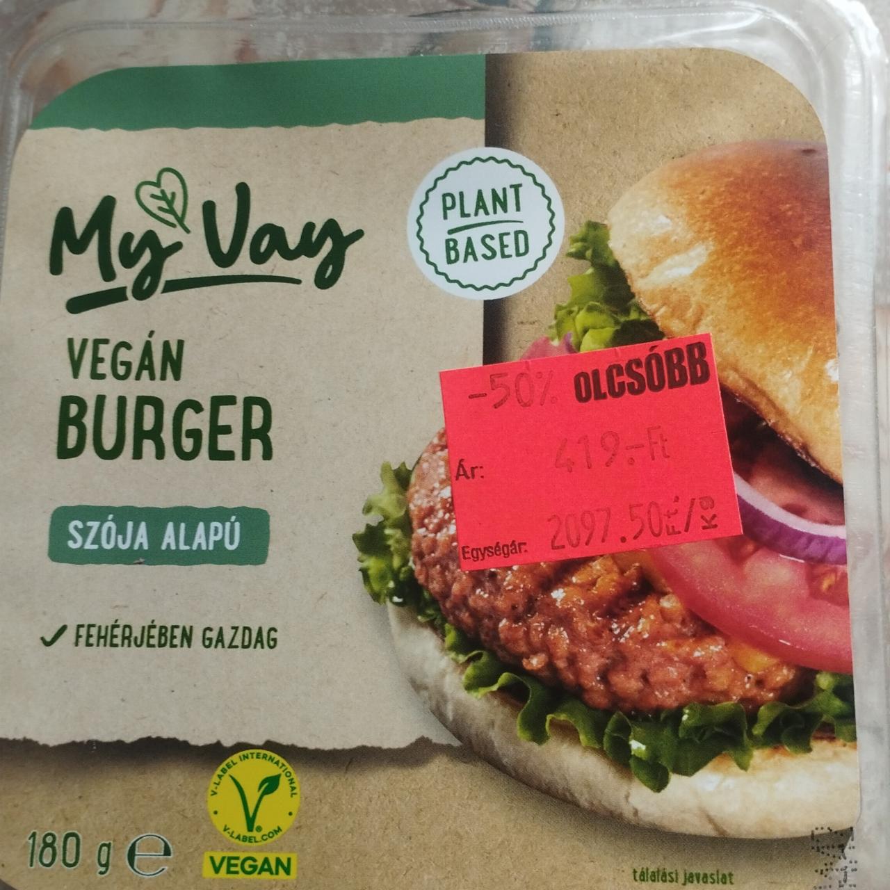 Képek - Vegán burger szója alapú MyVay