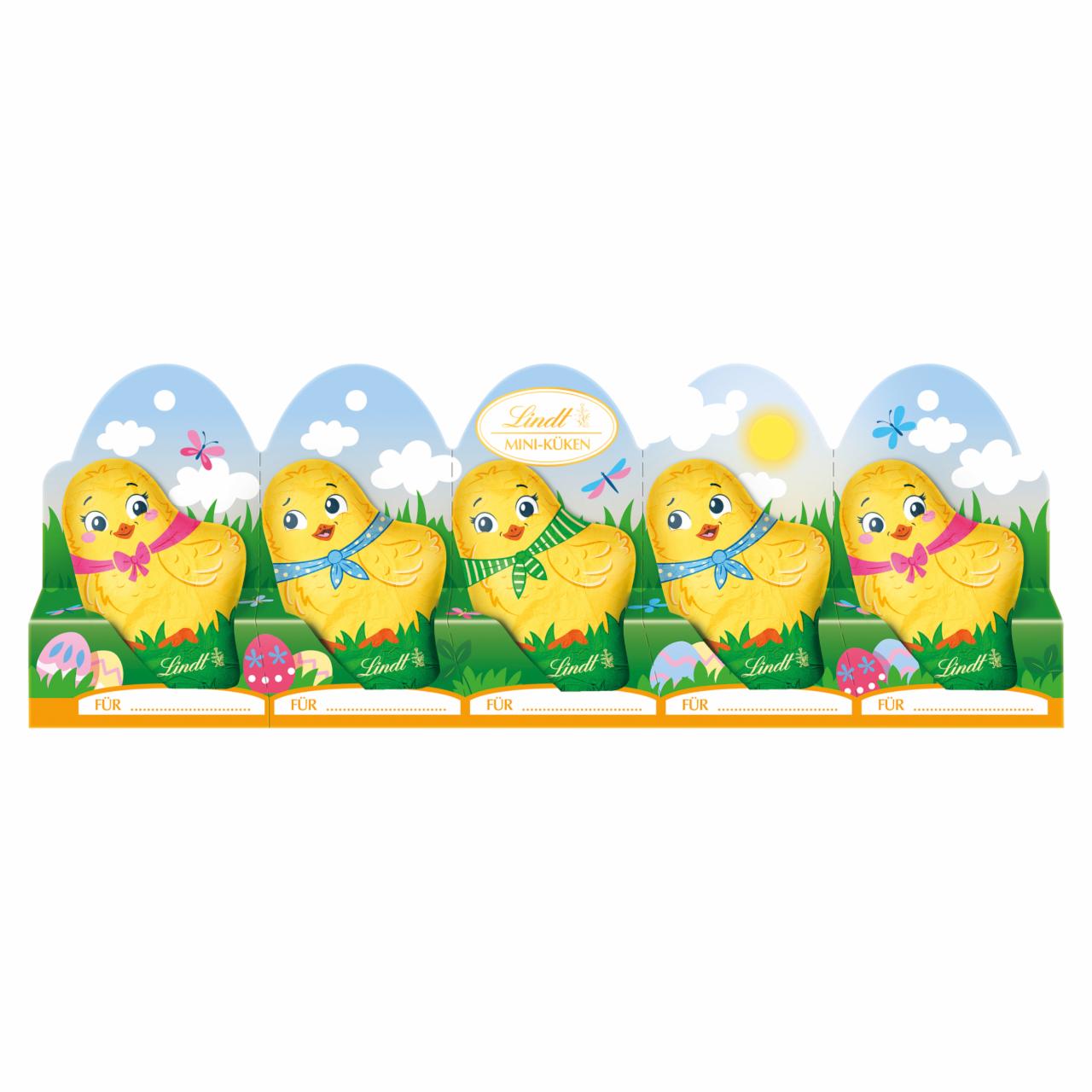 Képek - Lindt Mini-Küken tejcsokoládé-figurák 5 x 10 g (50 g)