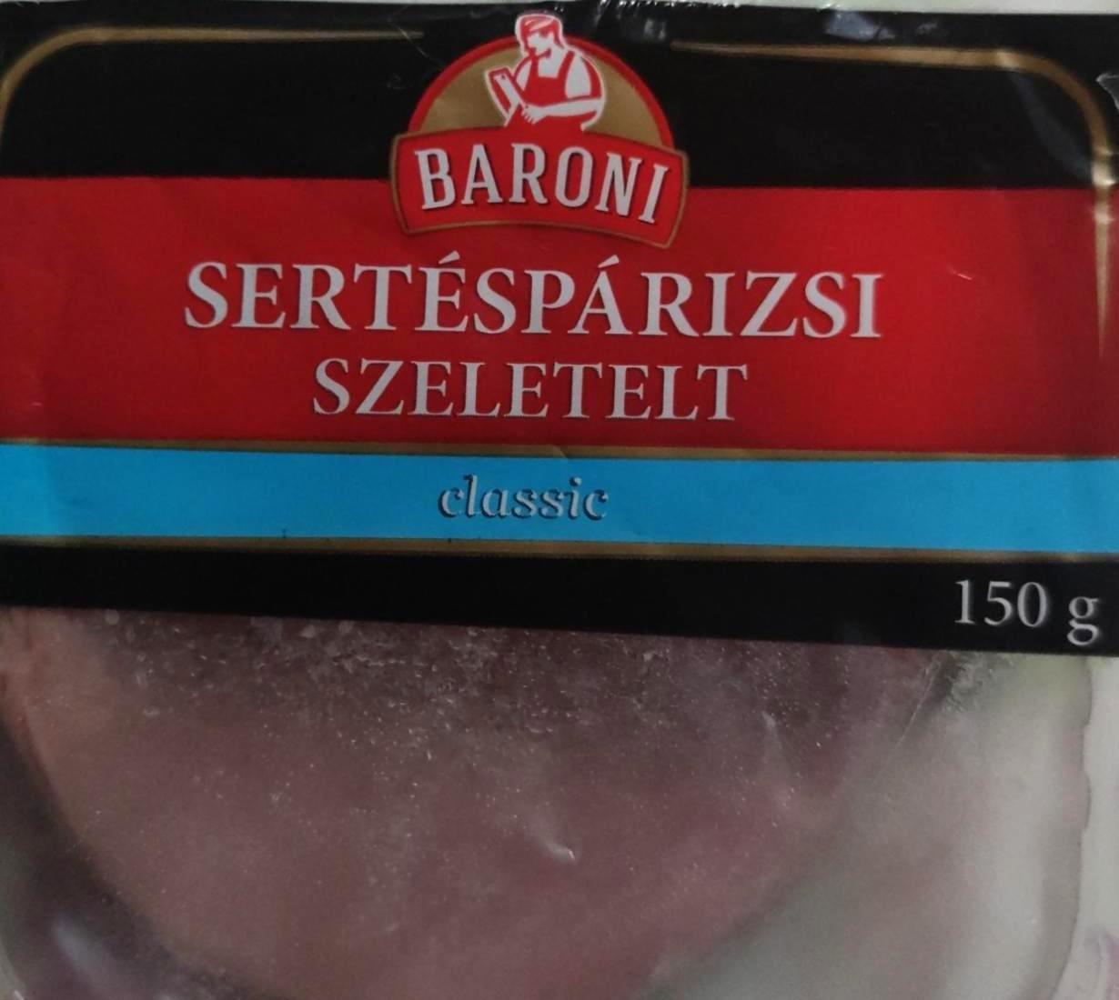 Képek - Sertéspárizsi szeletelt classic Baroni