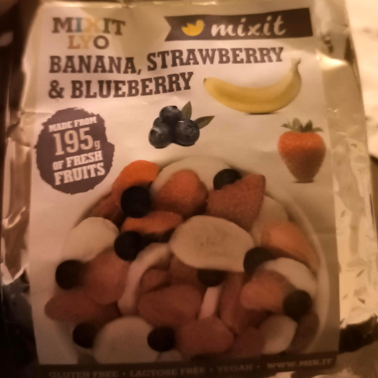 Képek - Lyo Banana, strawberry & blueberry Mixit
