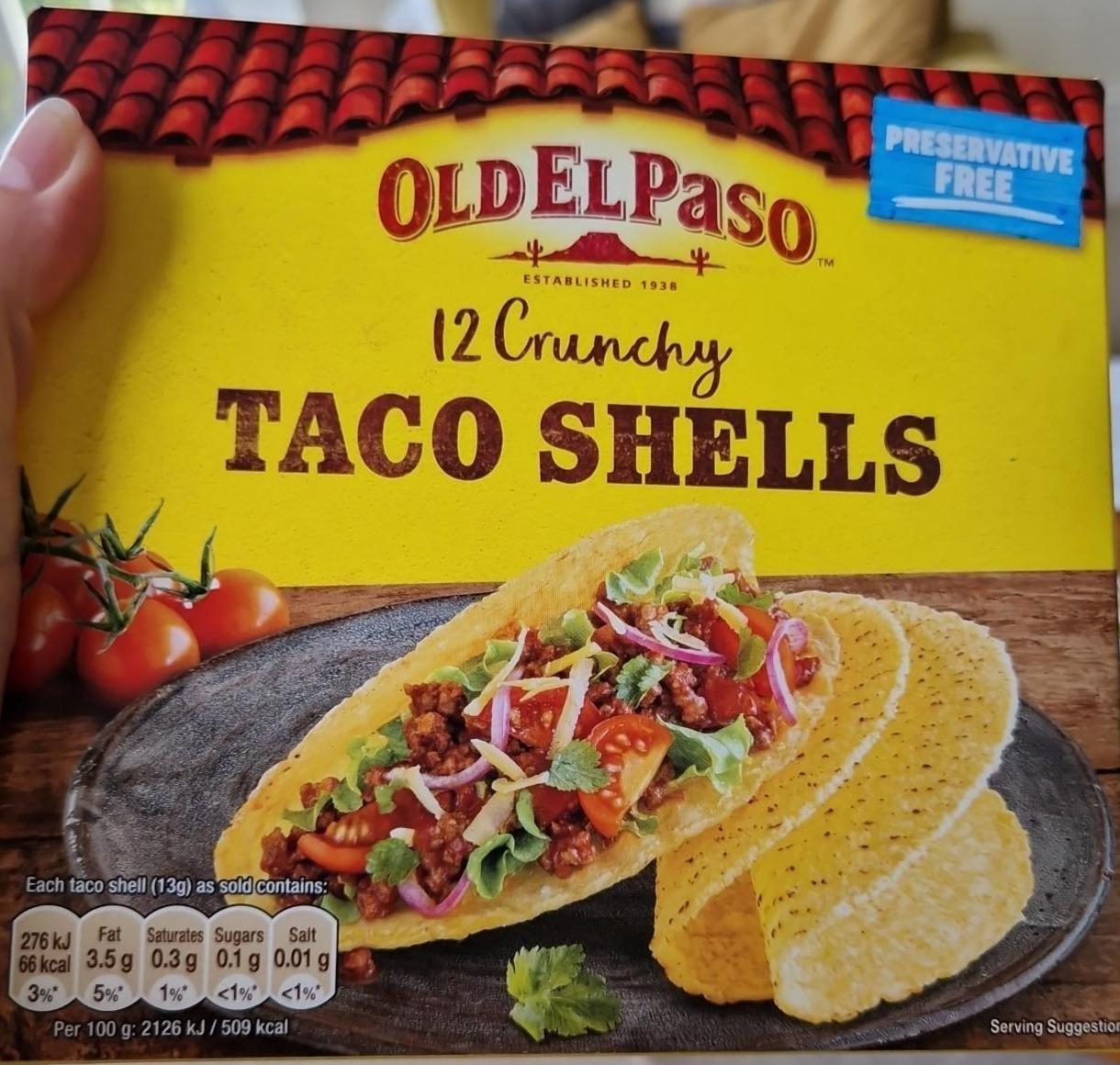 Képek - Old El Paso tölthető tacoshell kagyló kukoricalisztből 8 db 156 g