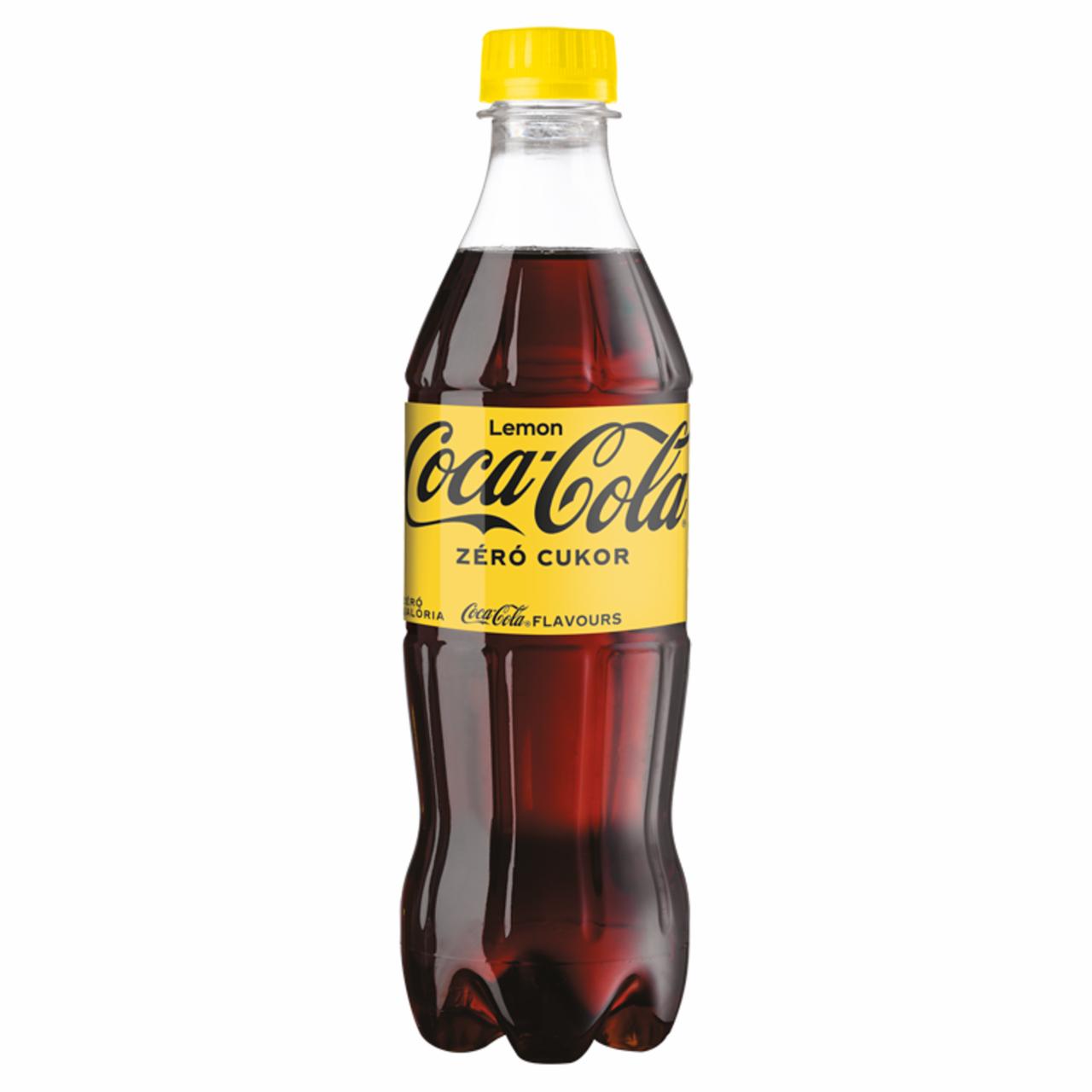 Képek - Coca-Cola Zero Lemon cola és citromízű energiamentes szénsavas üdítőital édesítőszerekkel 500 ml