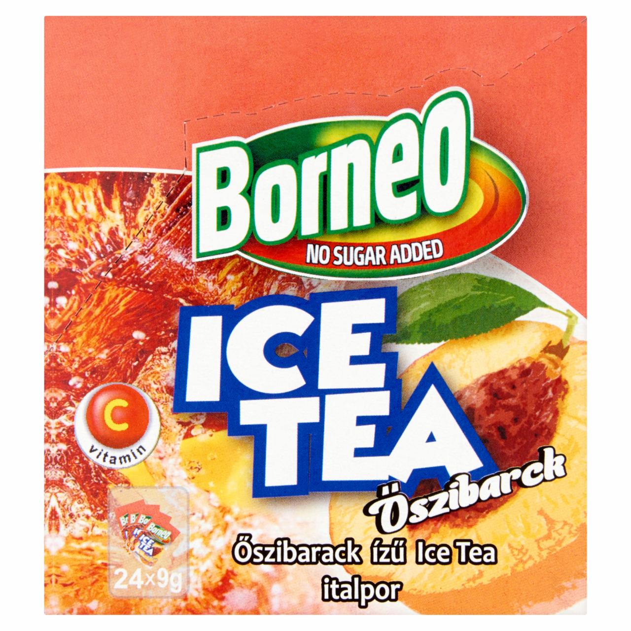 Képek - Borneo Ice Tea őszibarack ízű italpor 24 x 9 g