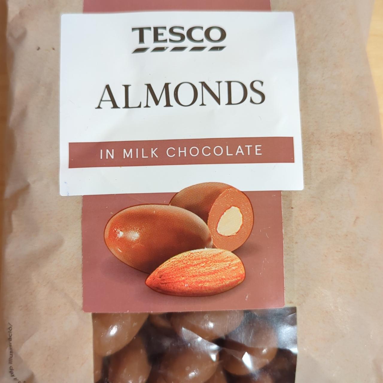 Képek - Almonds in milk chocolate Tesco
